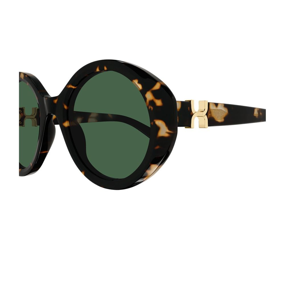 Ch0332S Marcie-Linea Chloé Round Dark Havana Acetate Sunglasses