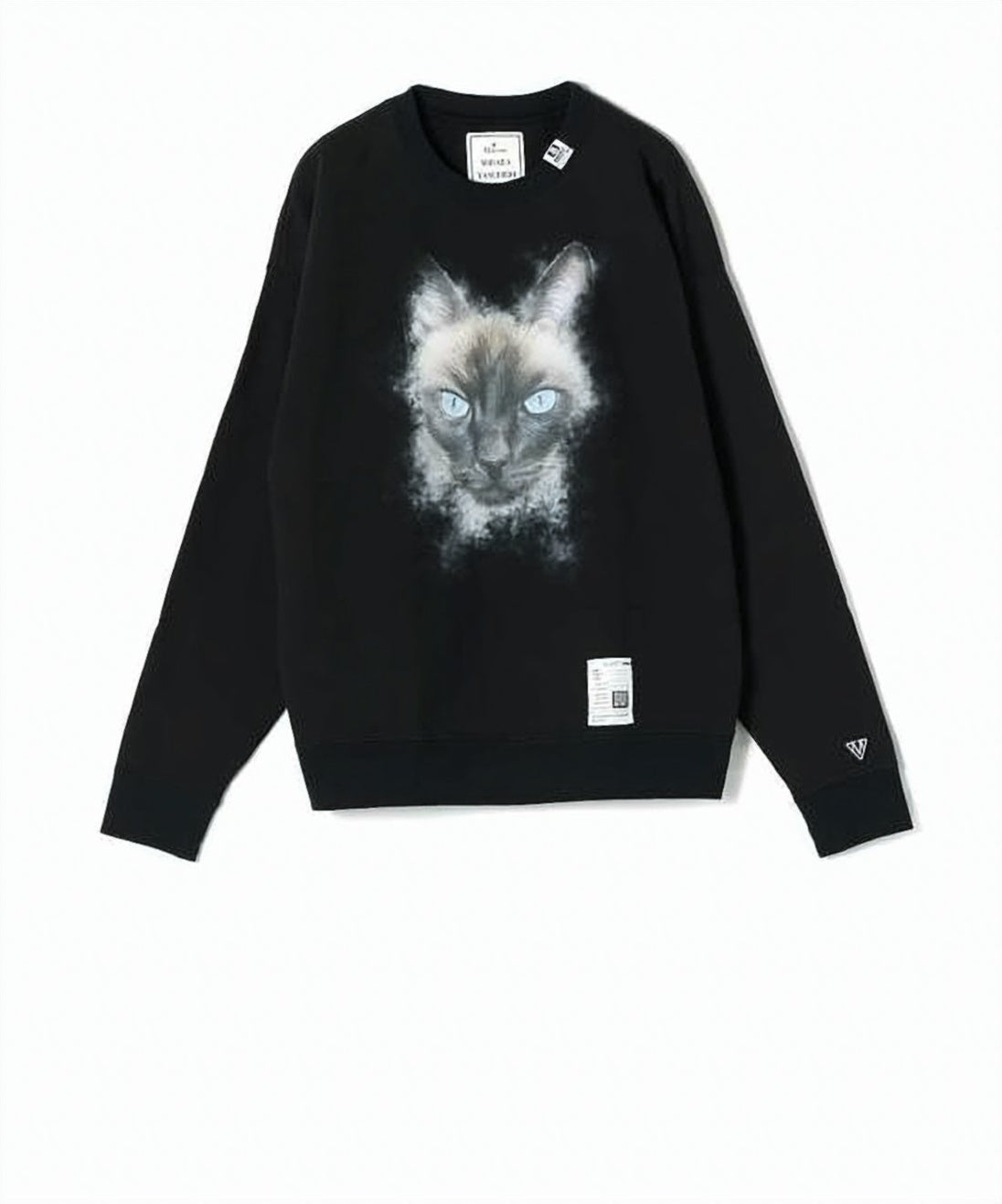 Long-Sleeve Graphic T-Shirt with Cat Motif