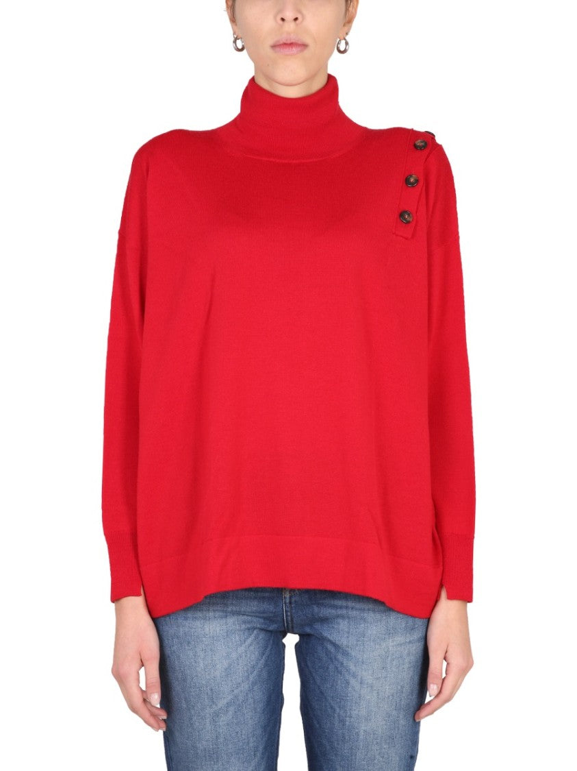Loose-Fitting Turtleneck Shirt