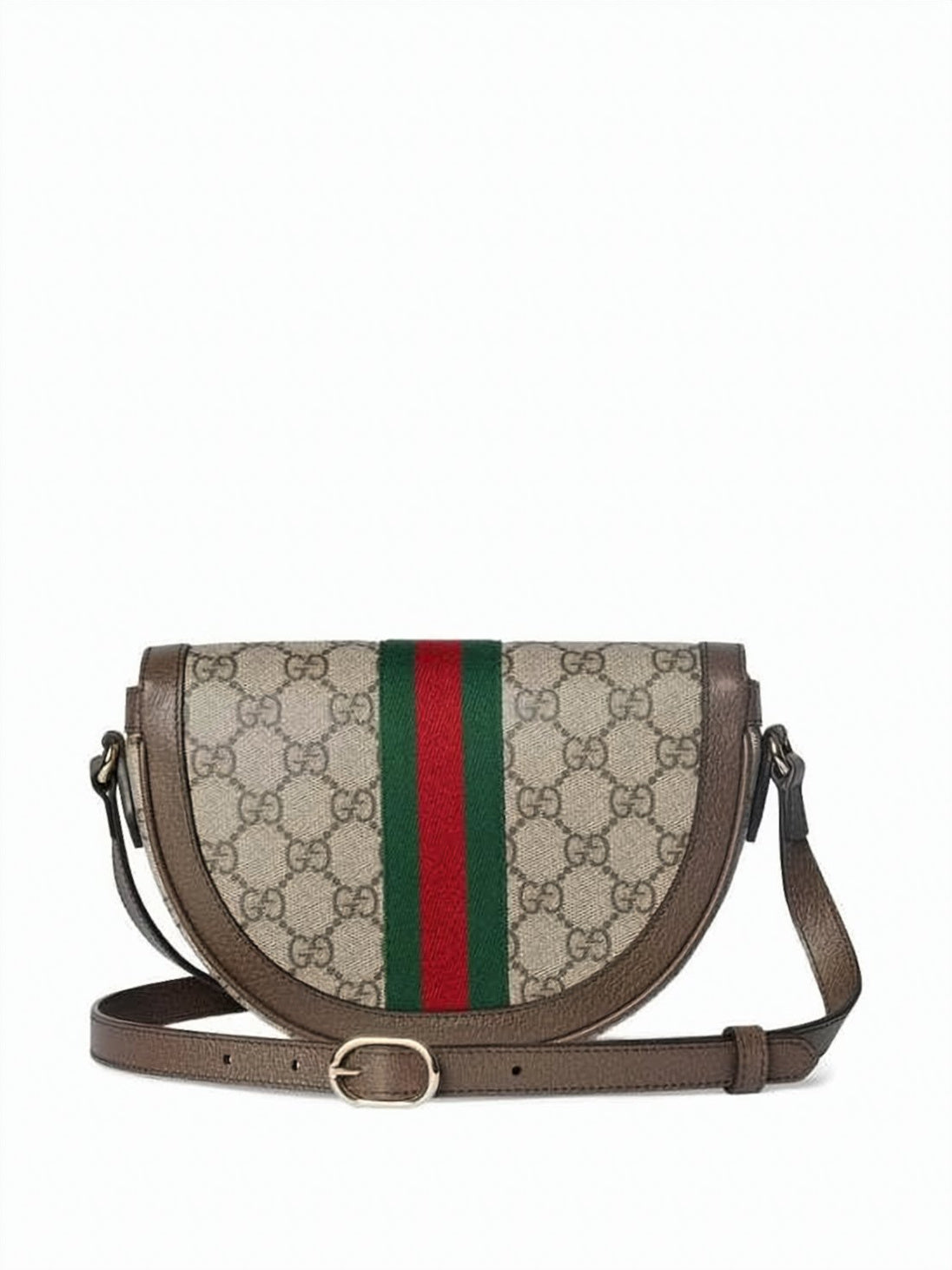 Semi-Circular Monogram Canvas Crossbody Bag