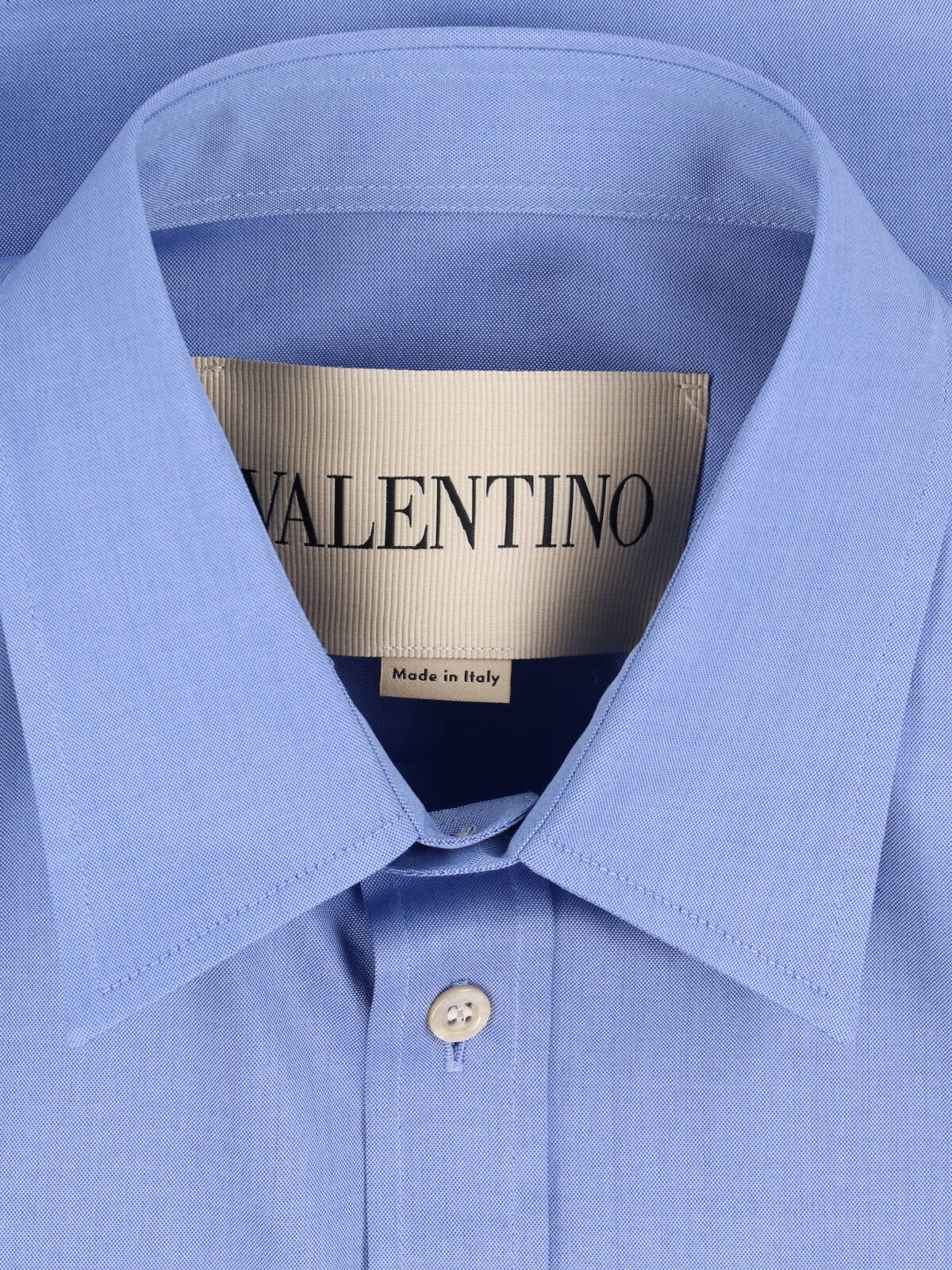 Blue VGold Tailored Cotton Shirt