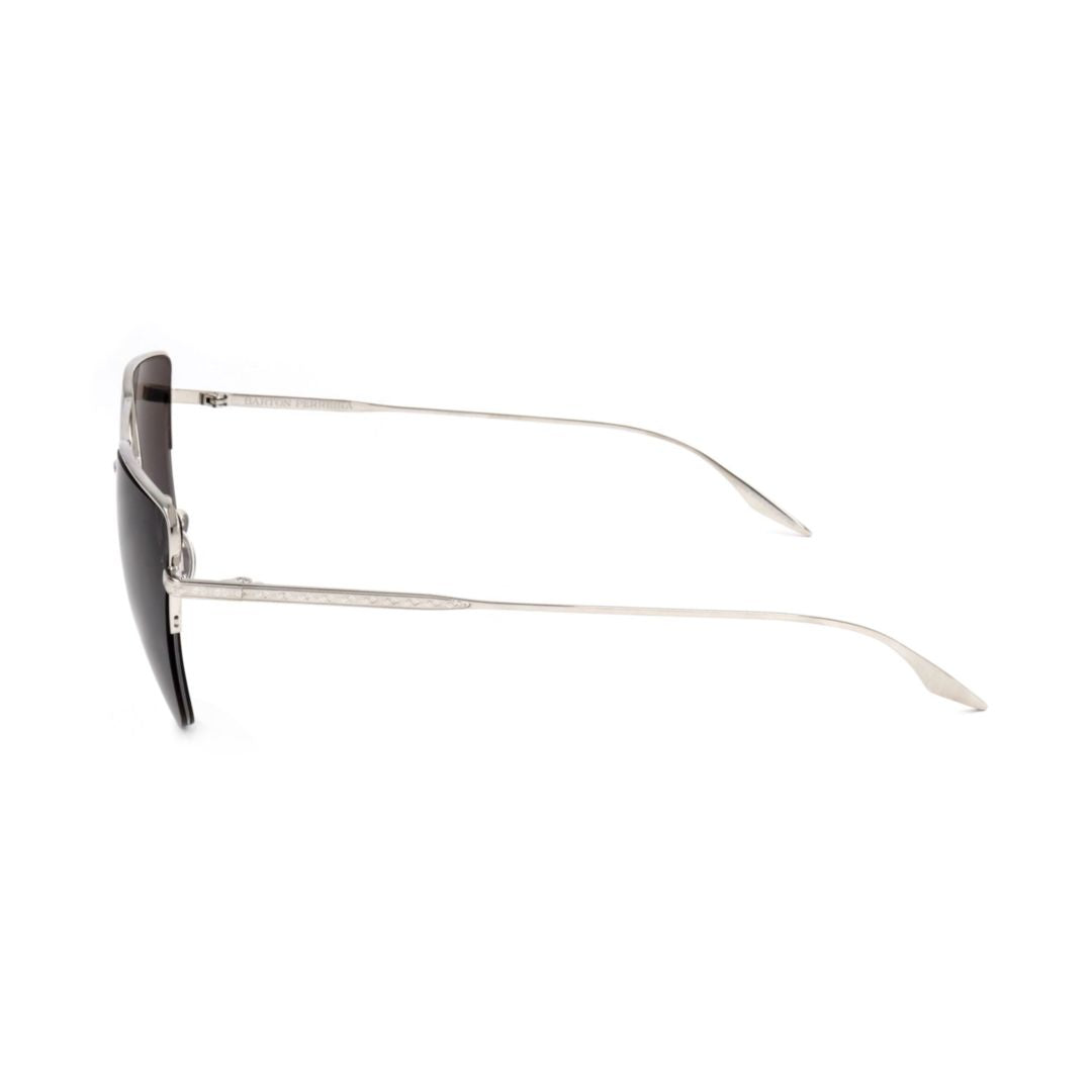 Bp0090 582ax Sleek Silver Cat-Eye Sunglasses with Minimalist Charm