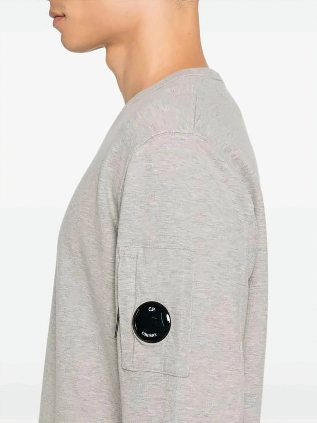 Casual Crewneck Sweatshirt with Distinctive Branding Patch