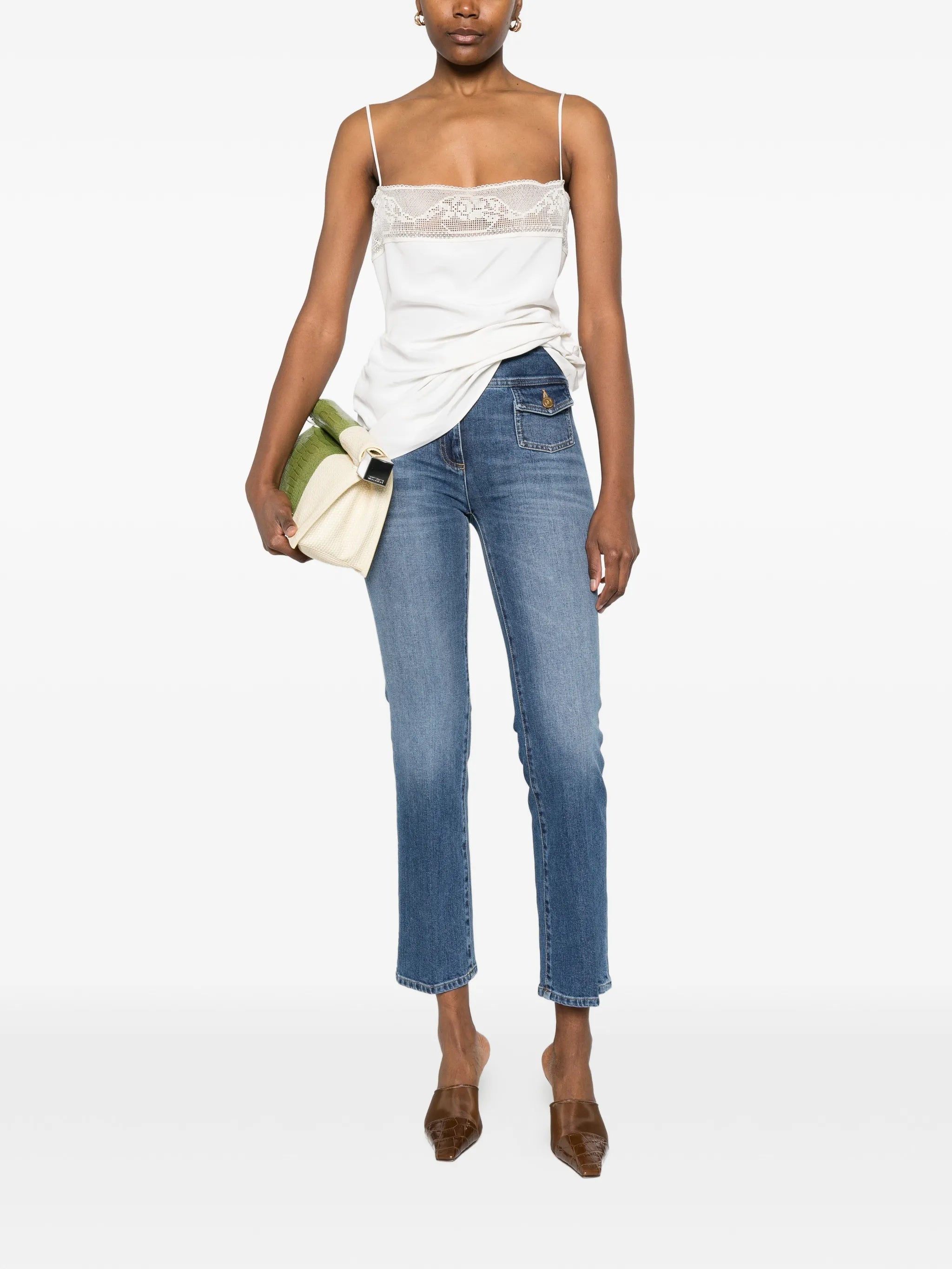 Classic Blue Pantalone Emil Cropped Jeans