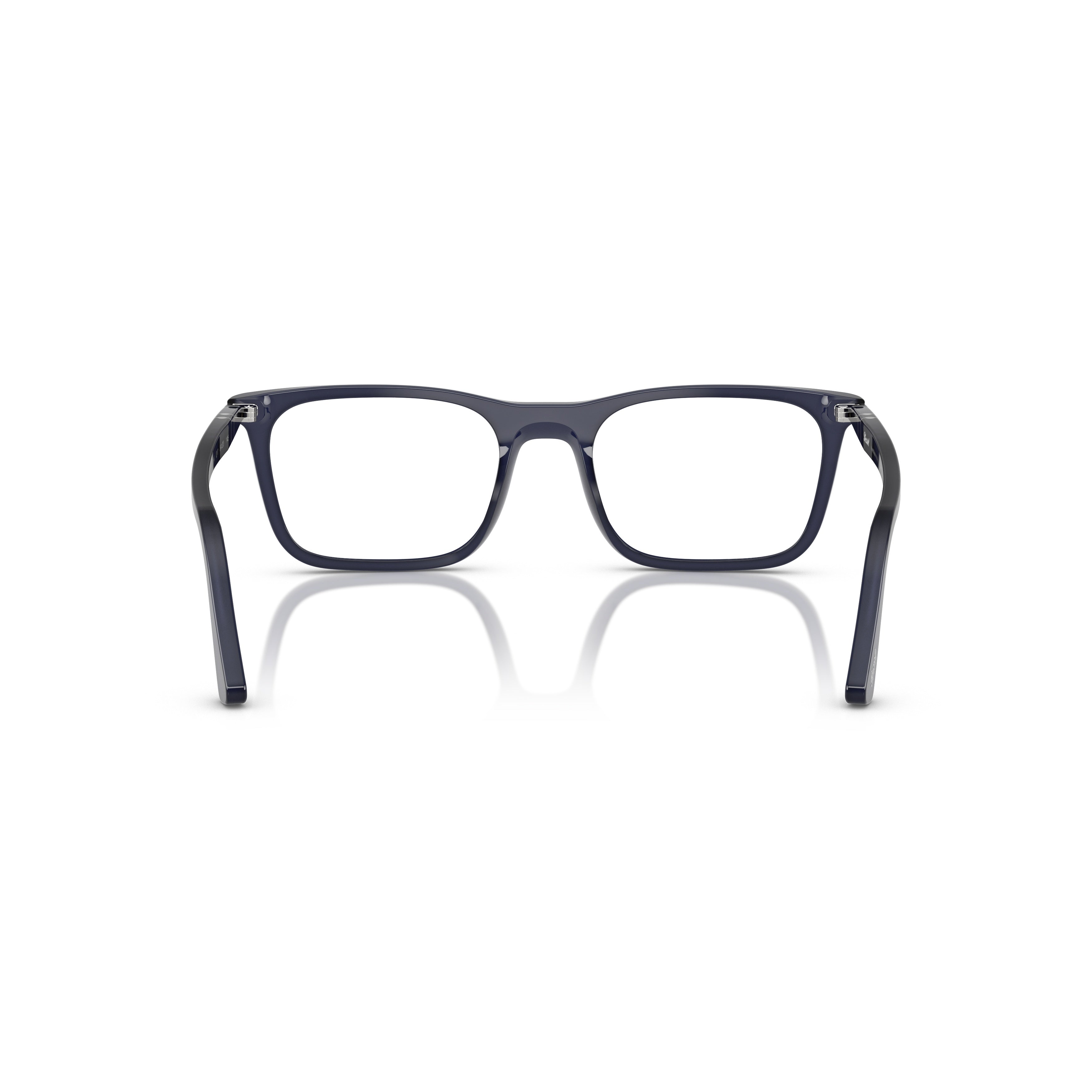0po3358v Rectangular Acetate Eyeglasses with Subtle Metallic Details