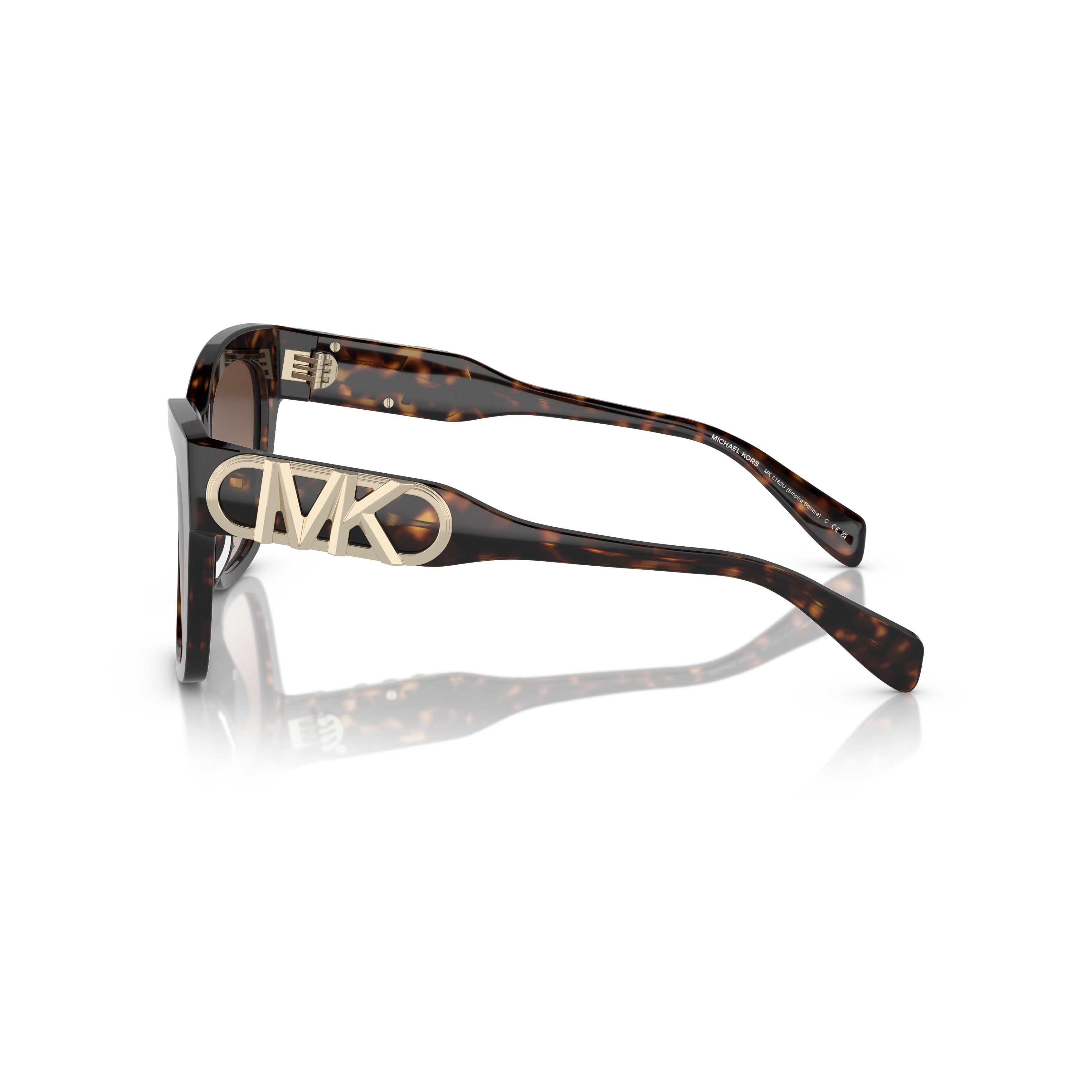 0mk2182u Oversized Tortoiseshell Acetate Sunglasses with Gold-logo Temples
