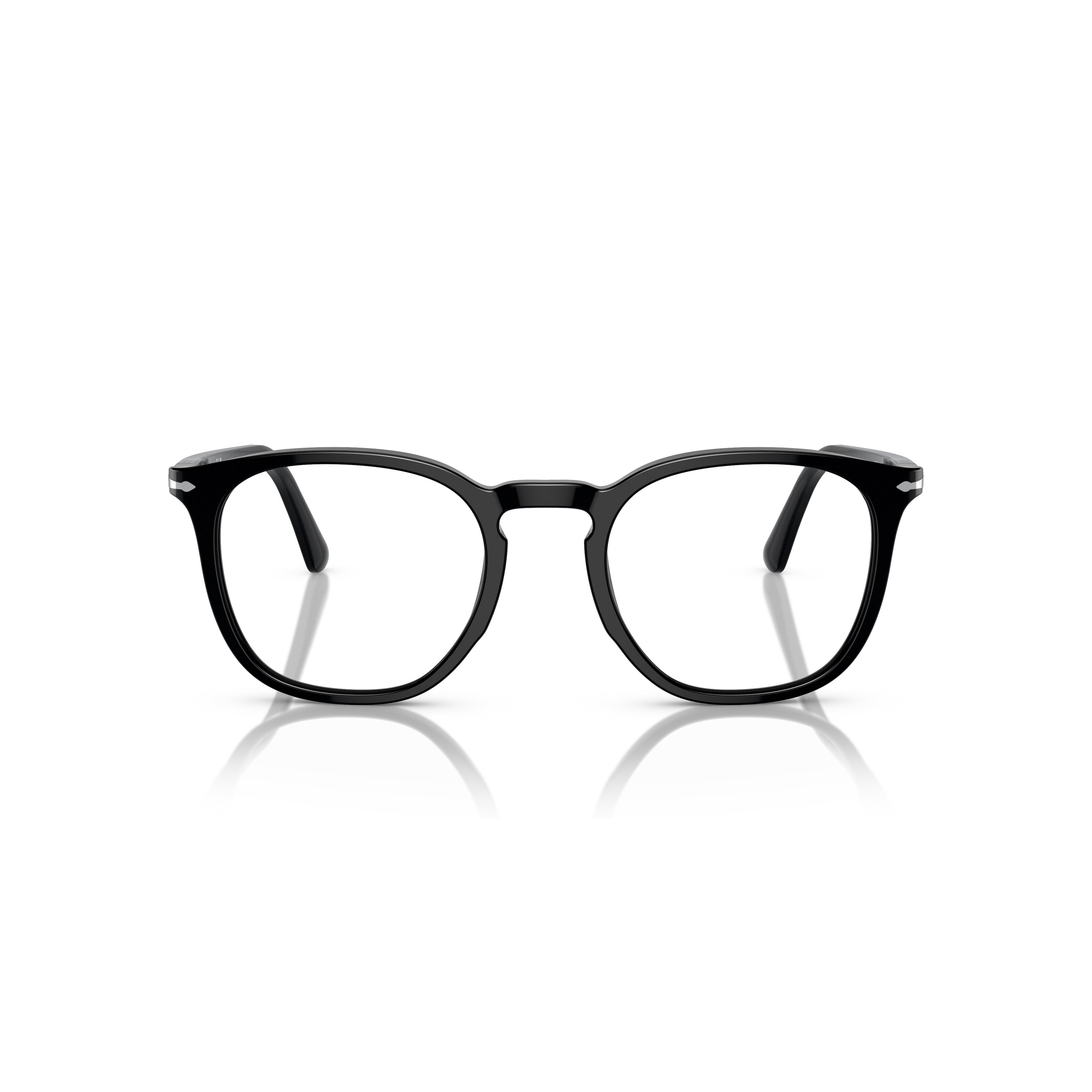 0po3318v Rounded Square Acetate Eyeglasses with Polished Finish