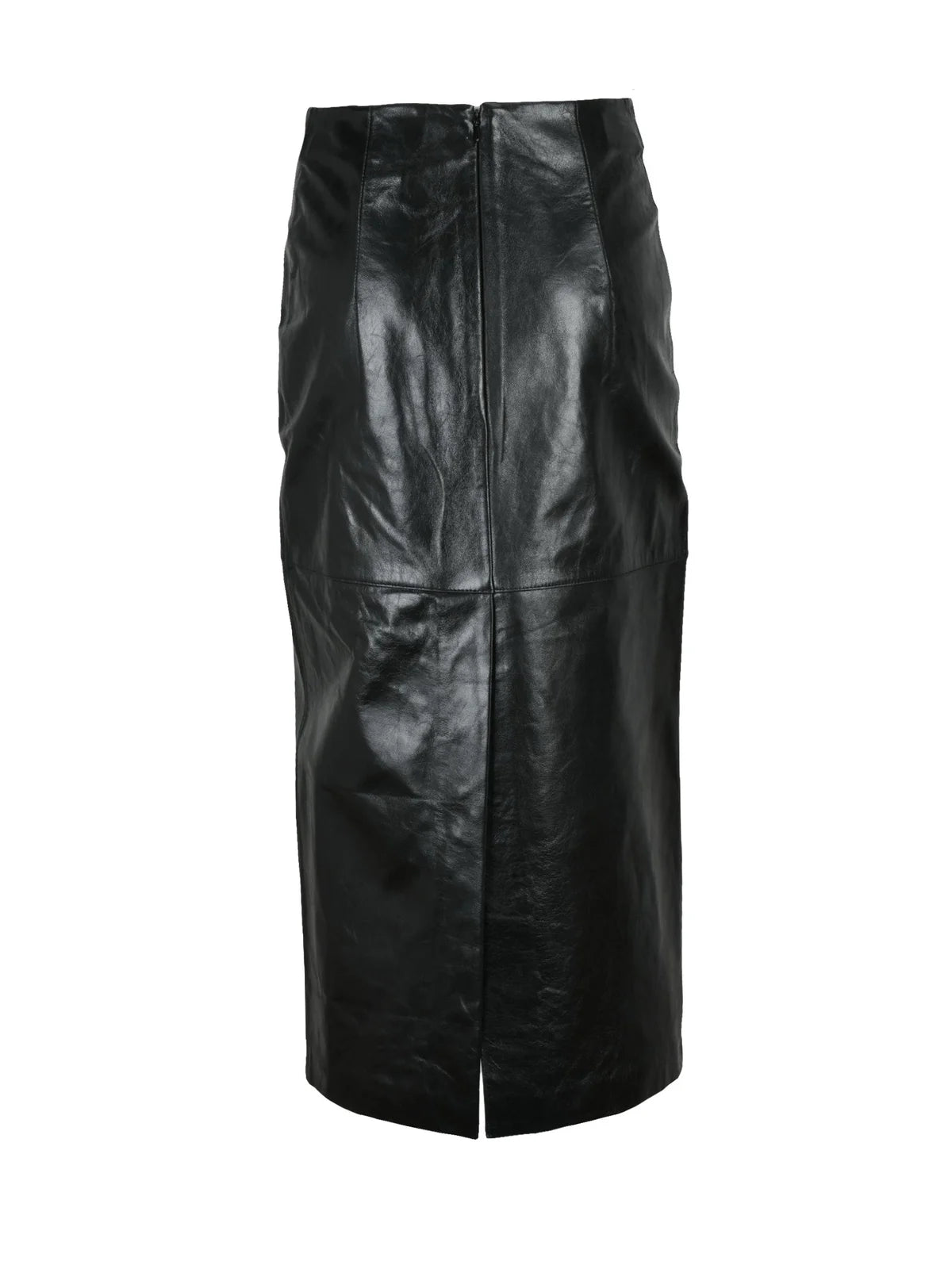 Black Leather Women's Leather Skirt