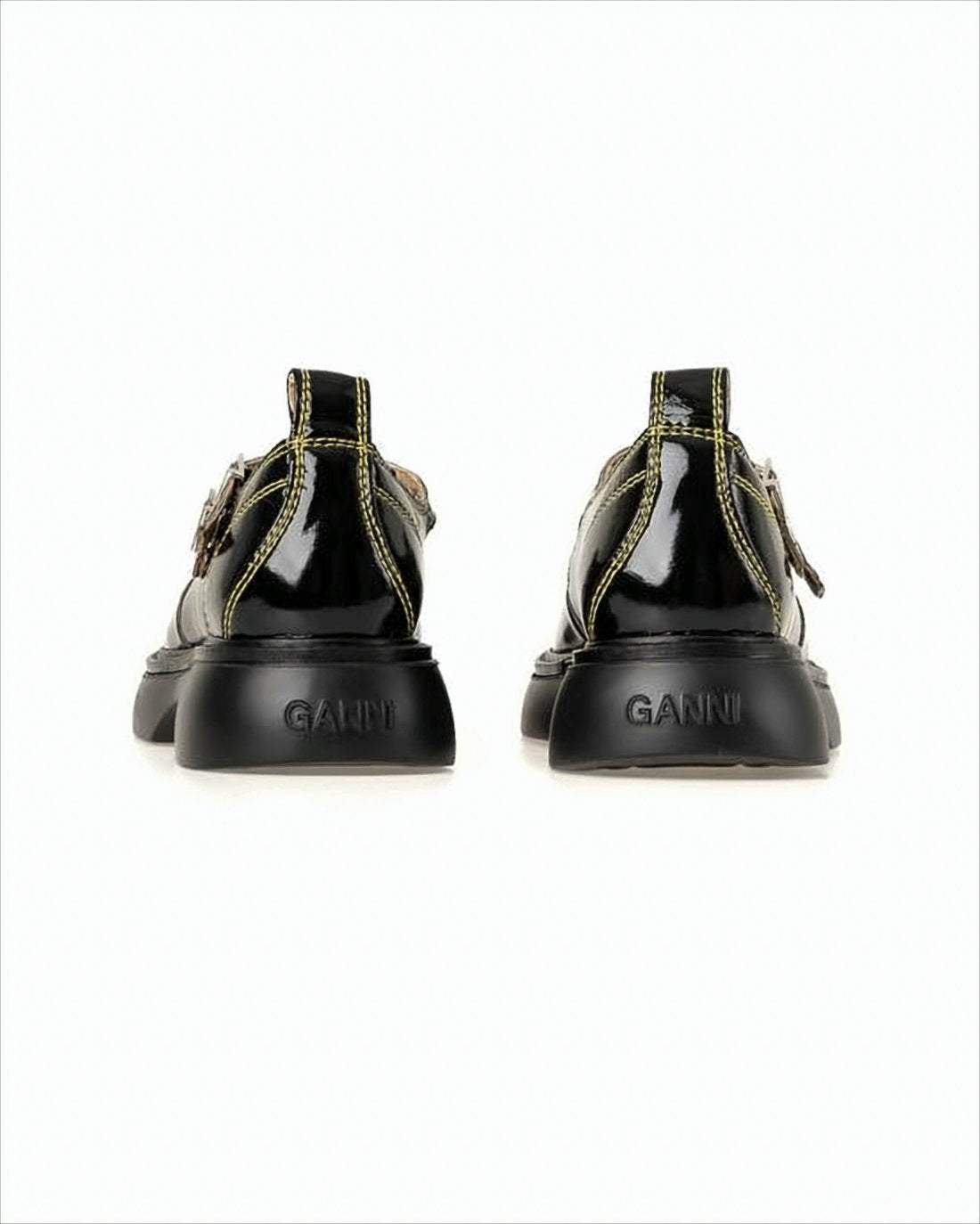 Chunky Glossy Black Loafers
