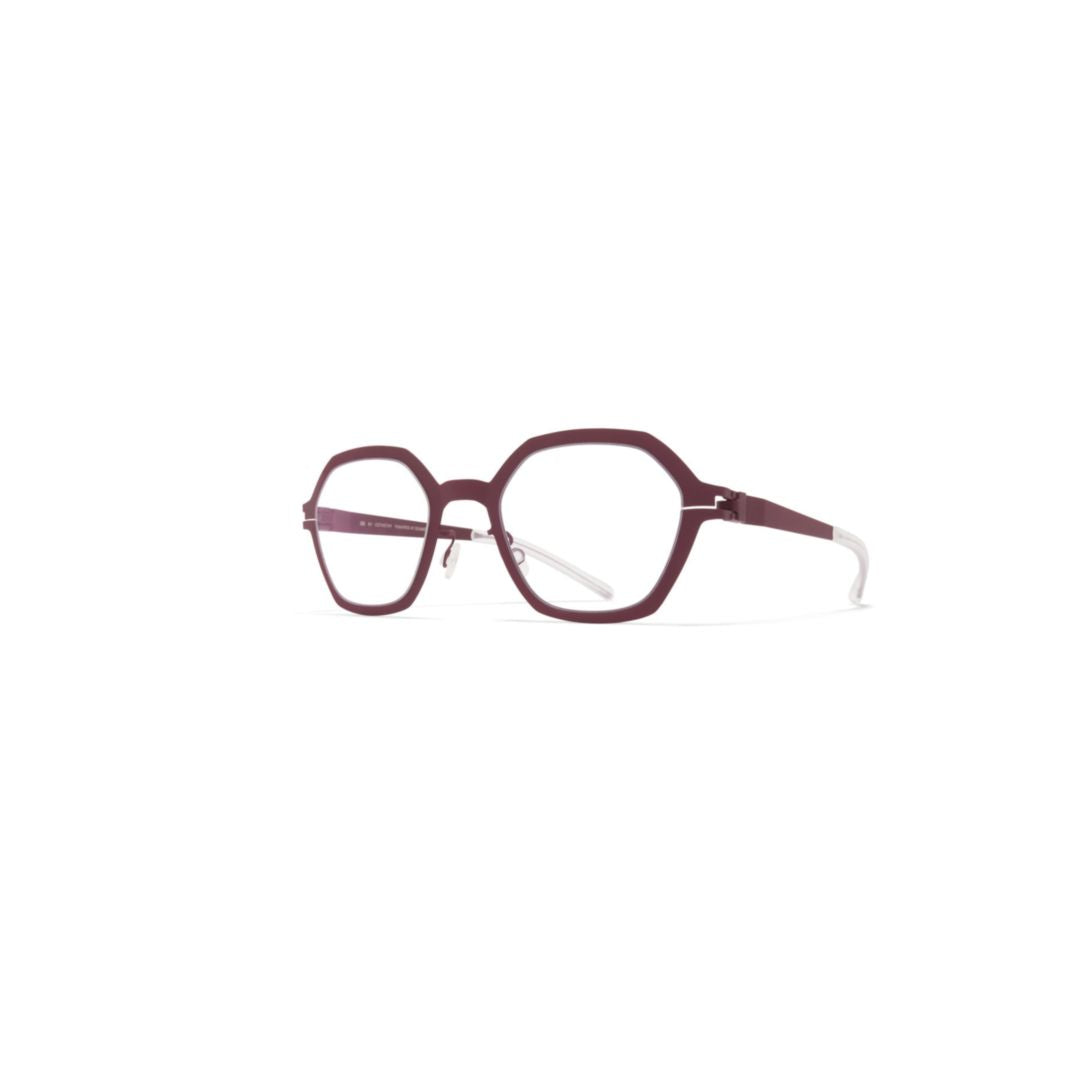 Rosemary Geometric Deep Burgundy Eyeglasses