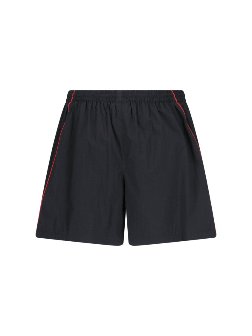 Logo Sports Shorts – Black
