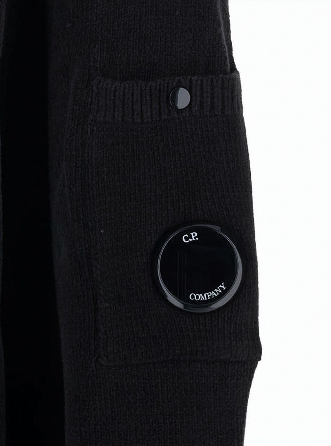 Chenille Cotton Polo Sweater with Unique Lens Detail