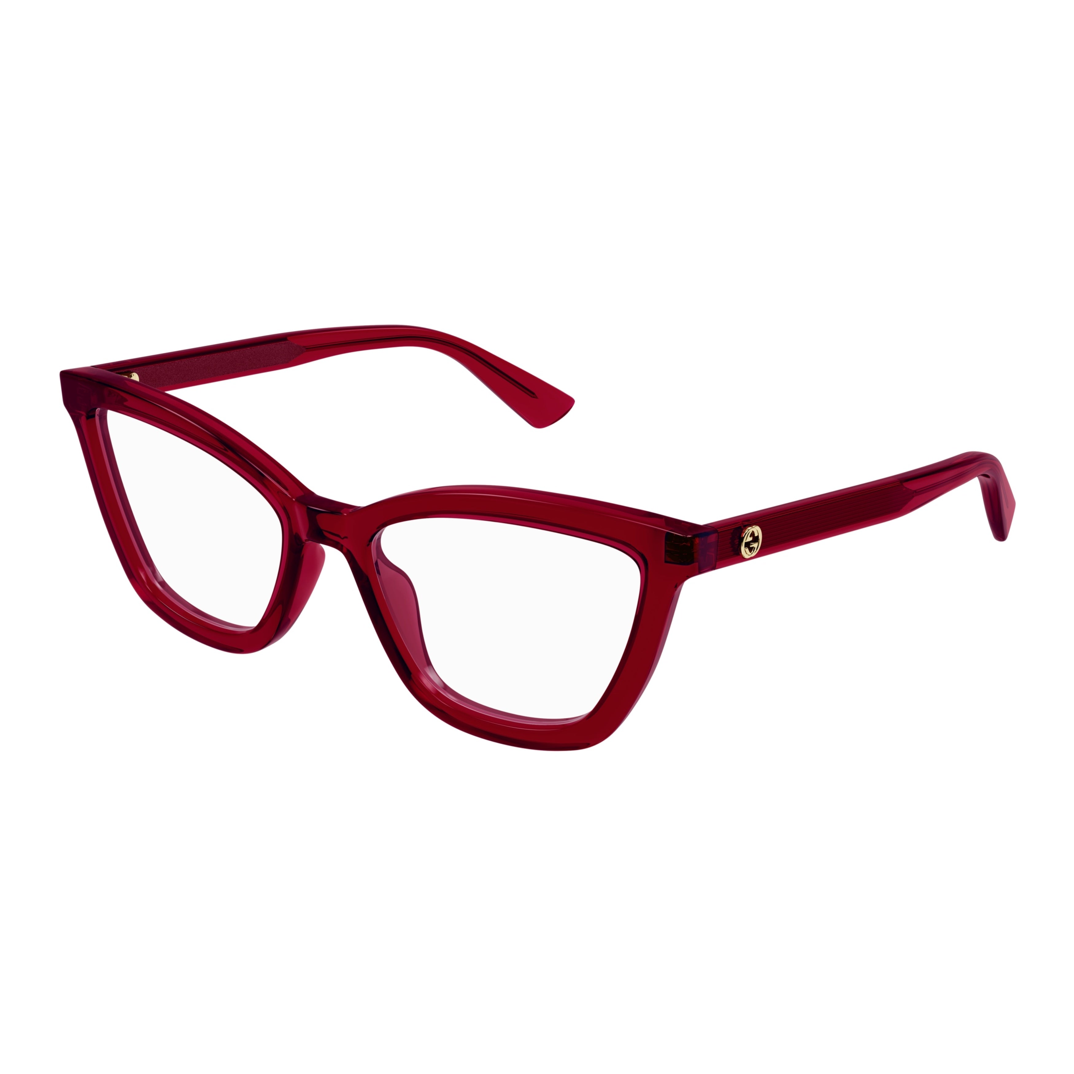 Deep Red Gg1686o Cat-Eye Recycled Eyeglasses