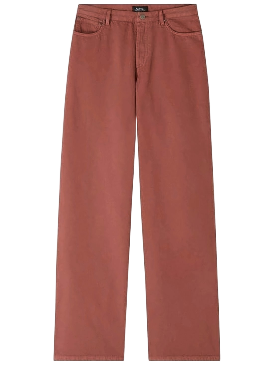 Wide-Leg Cotton Pants with High Waist