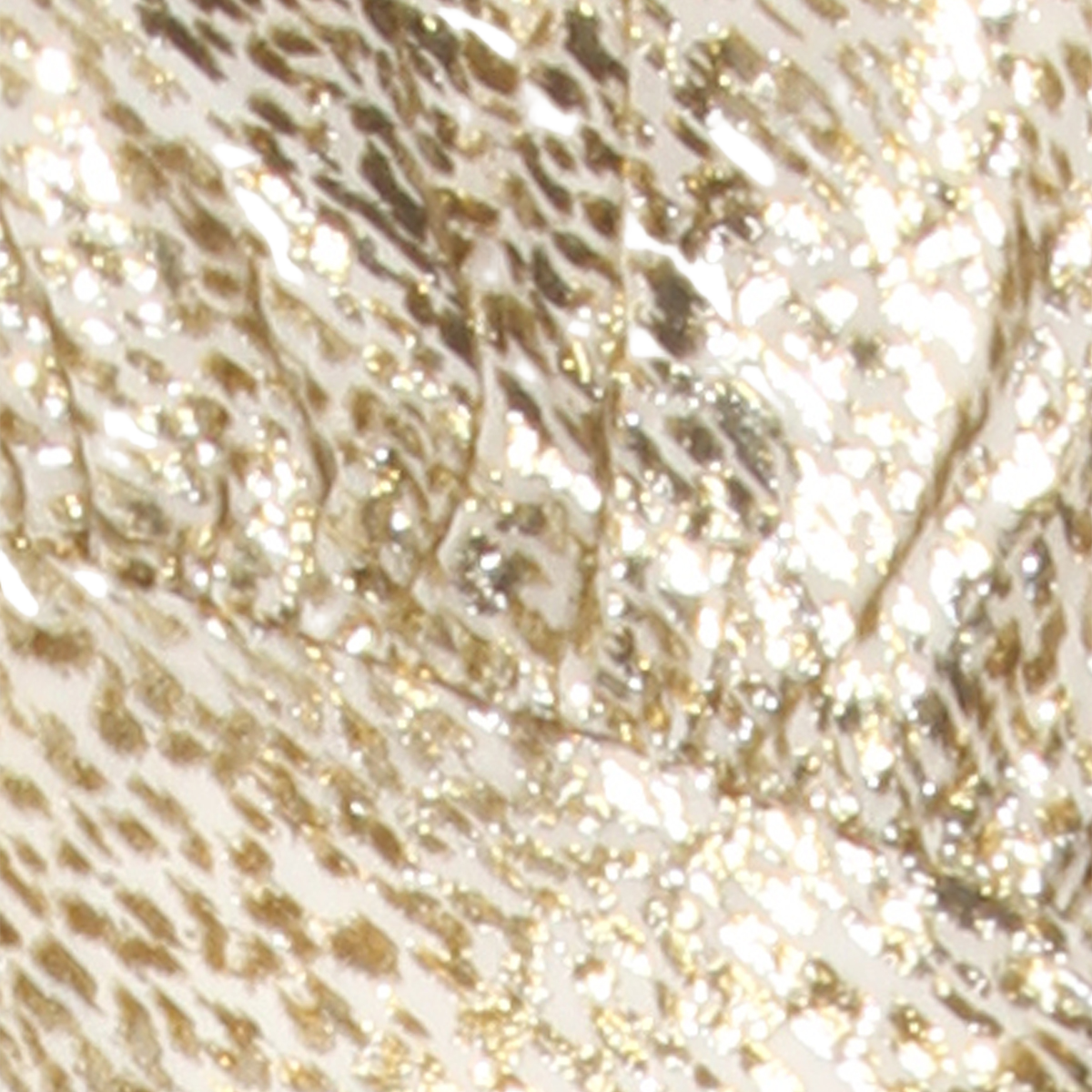 Floor-Length Gold Sequin Dress with Animal Print