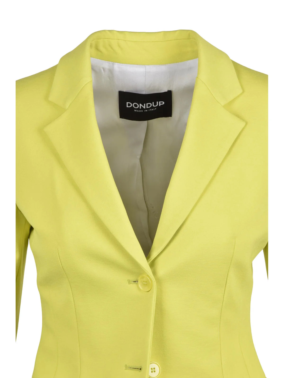 Green Viscose Polyamide Elastane Fitted Jacket