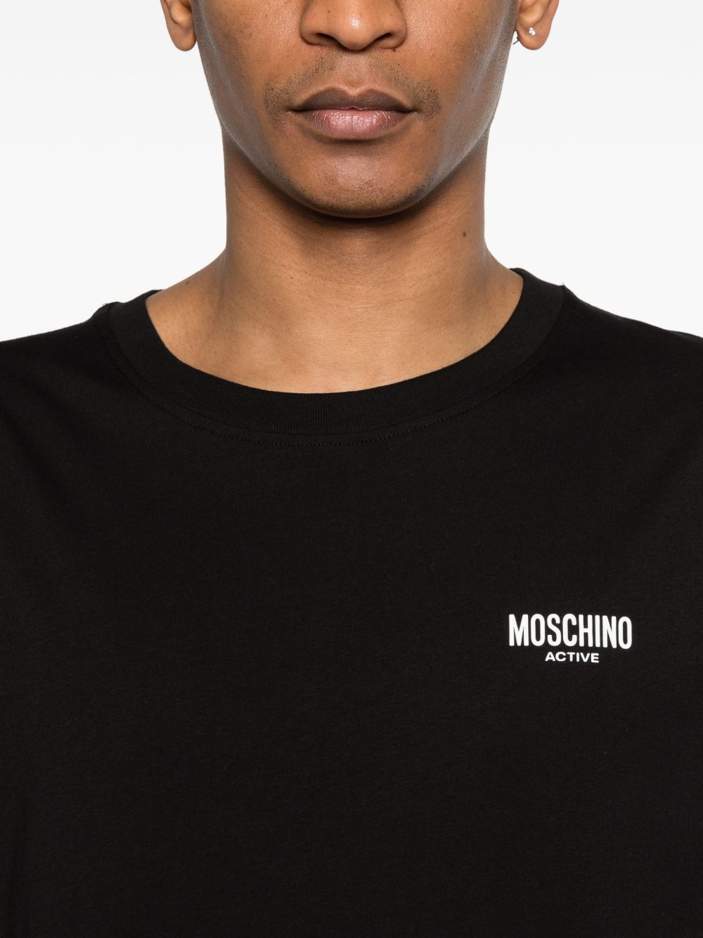 Black Cotton Logo T-Shirt