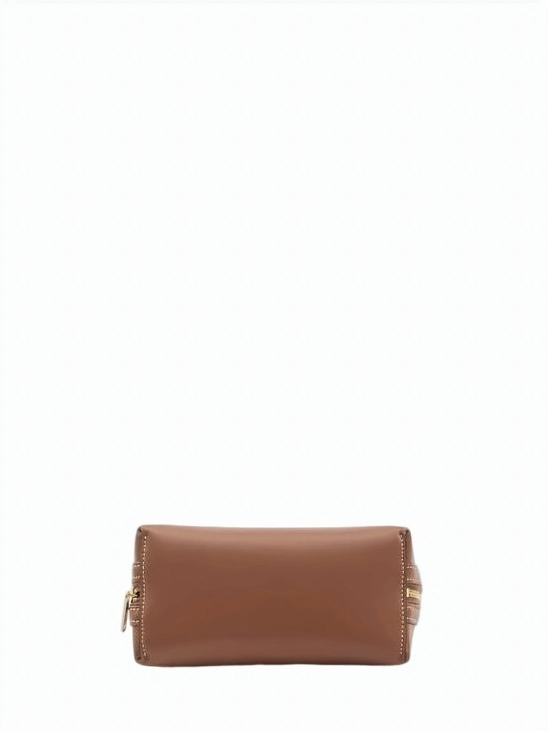 Rectangular Calf Leather Crossbody Bag with Gold-tone Hardware