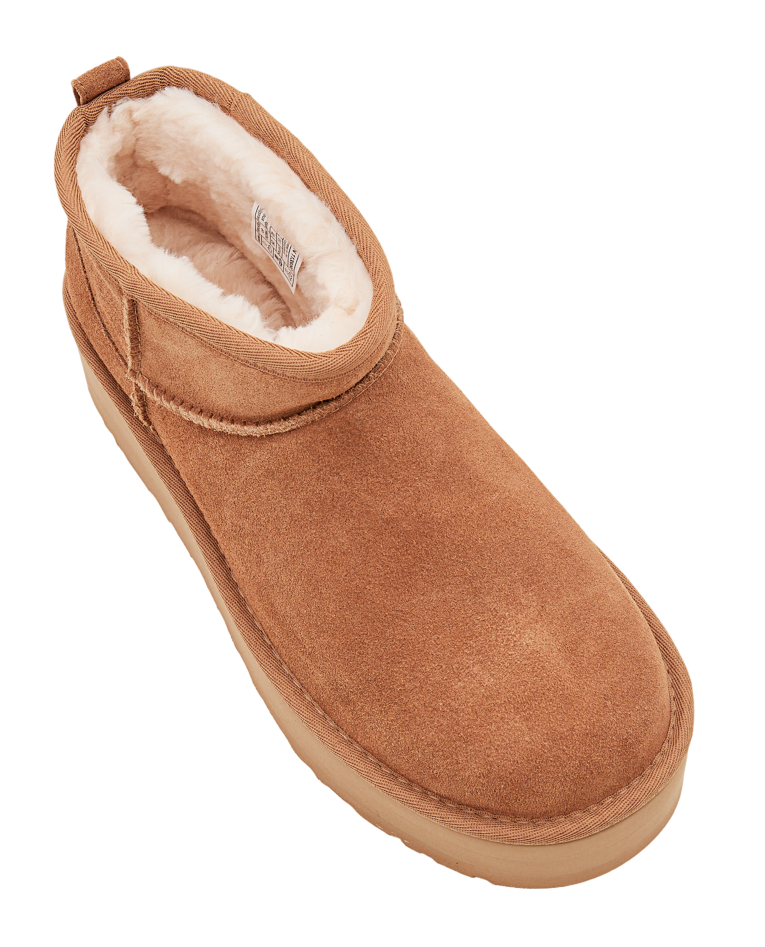 Brown W Classic Ultra Mini Platform Suede Boots