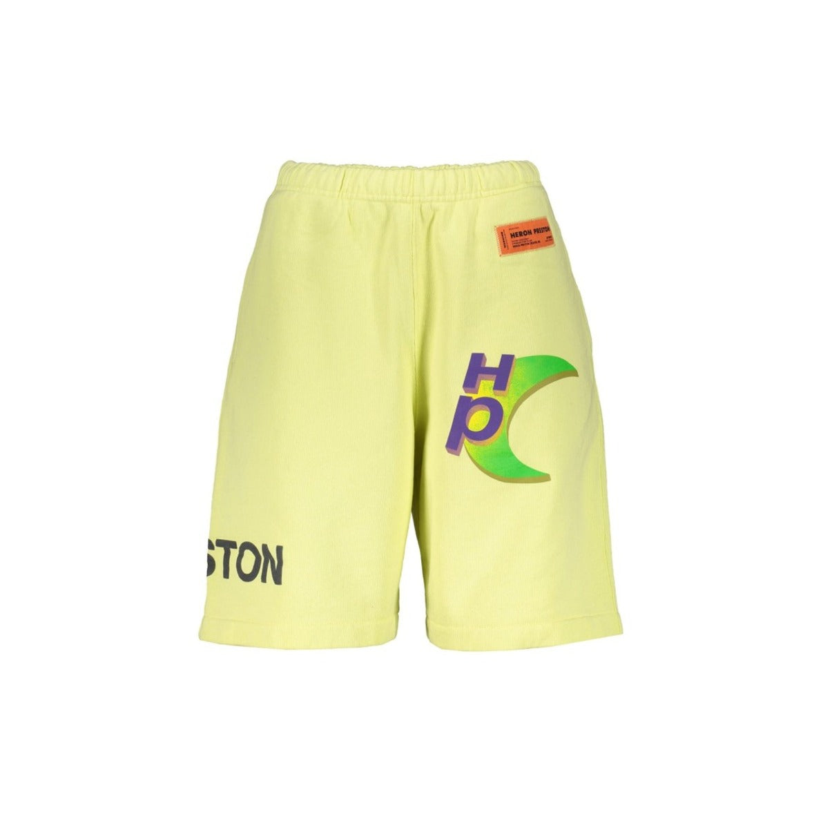 Casual Cotton Shorts With Graphic Logo Detail