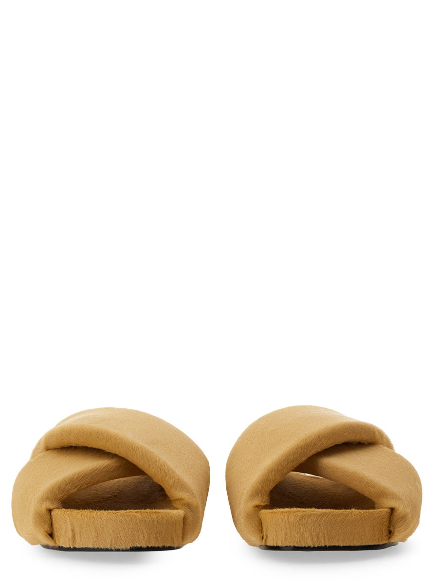 Crisscross Leather Sandals