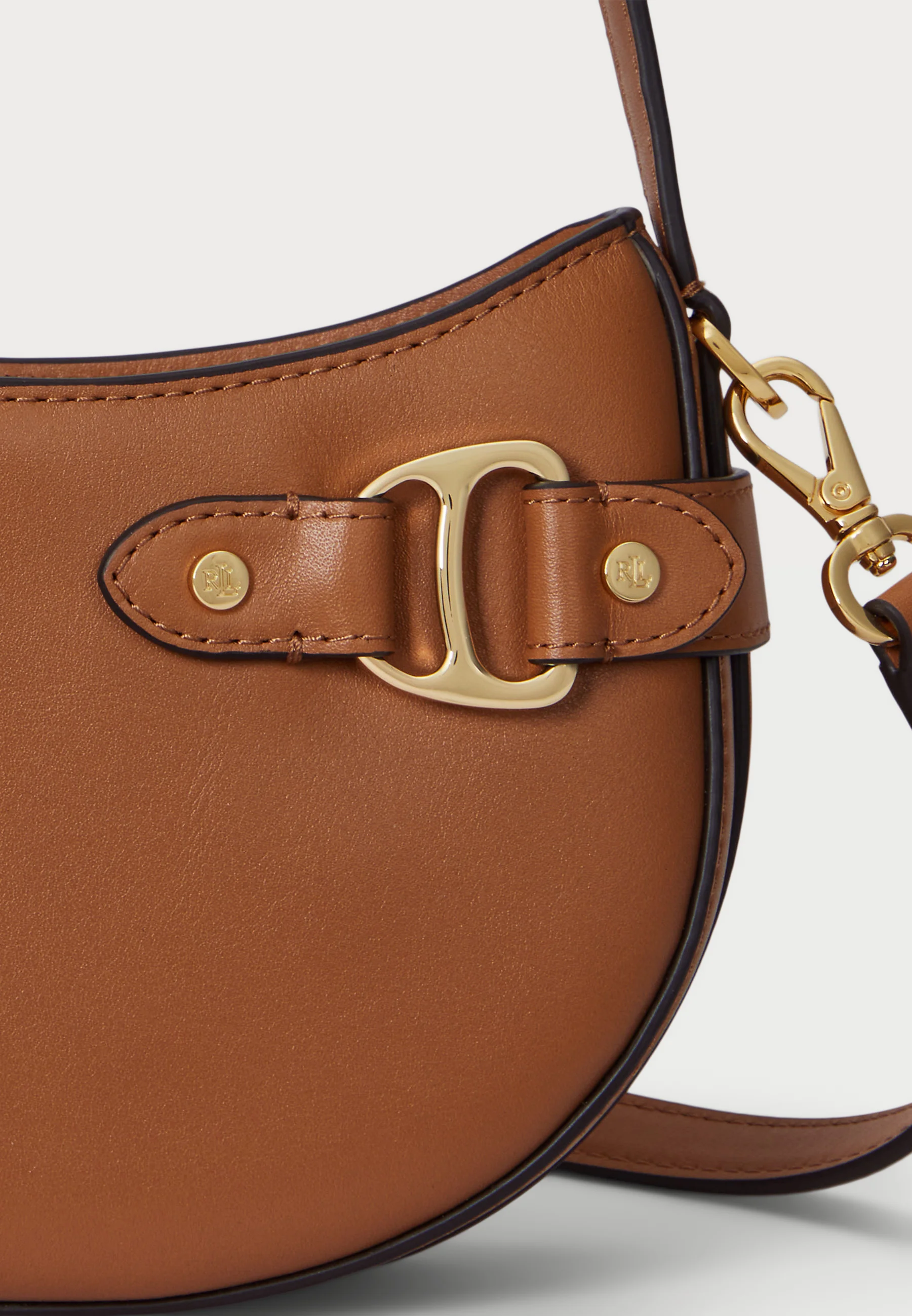 Brown Rattan Small Crossbody Bag