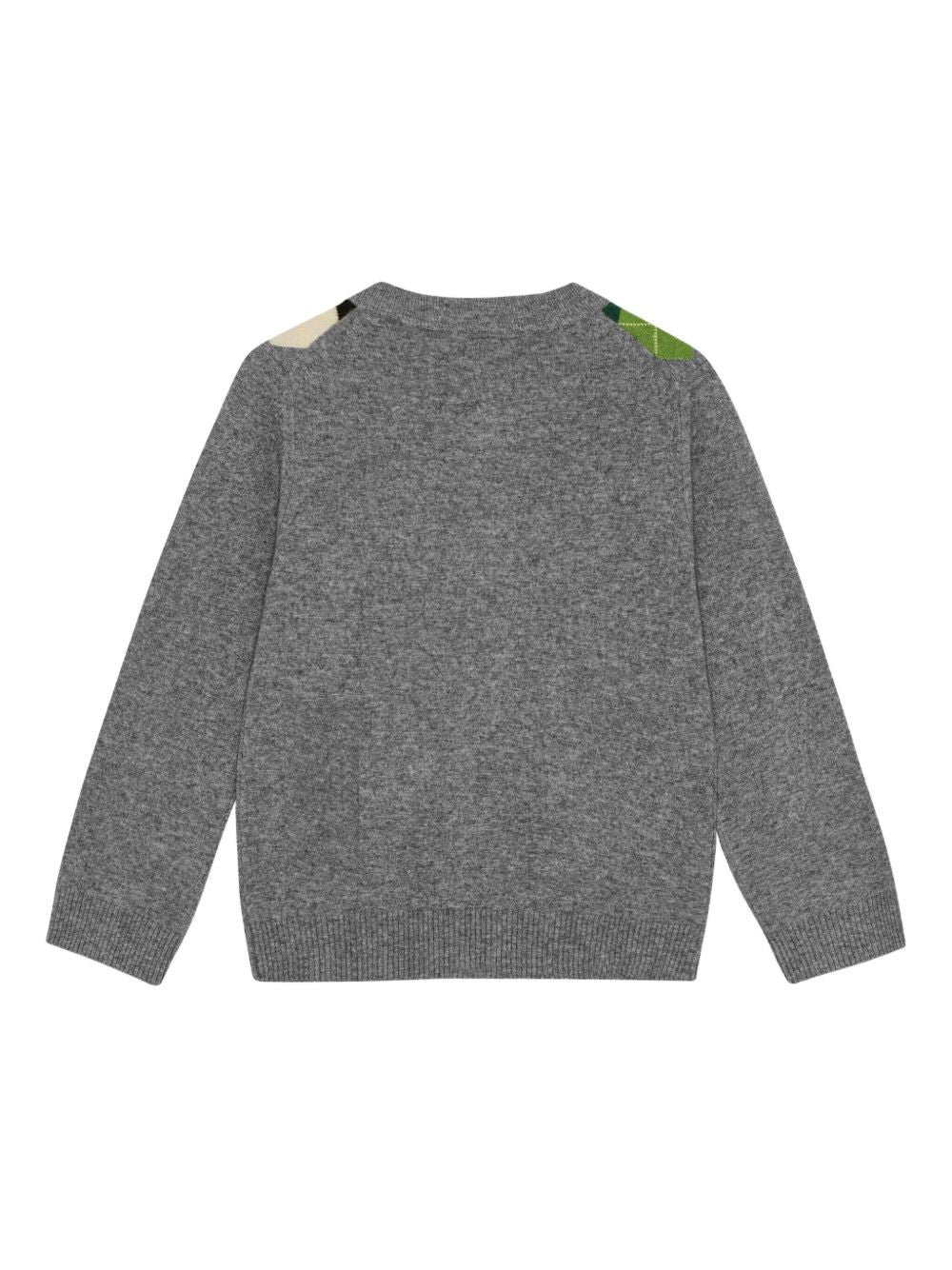 Rozpinany sweter w kratę