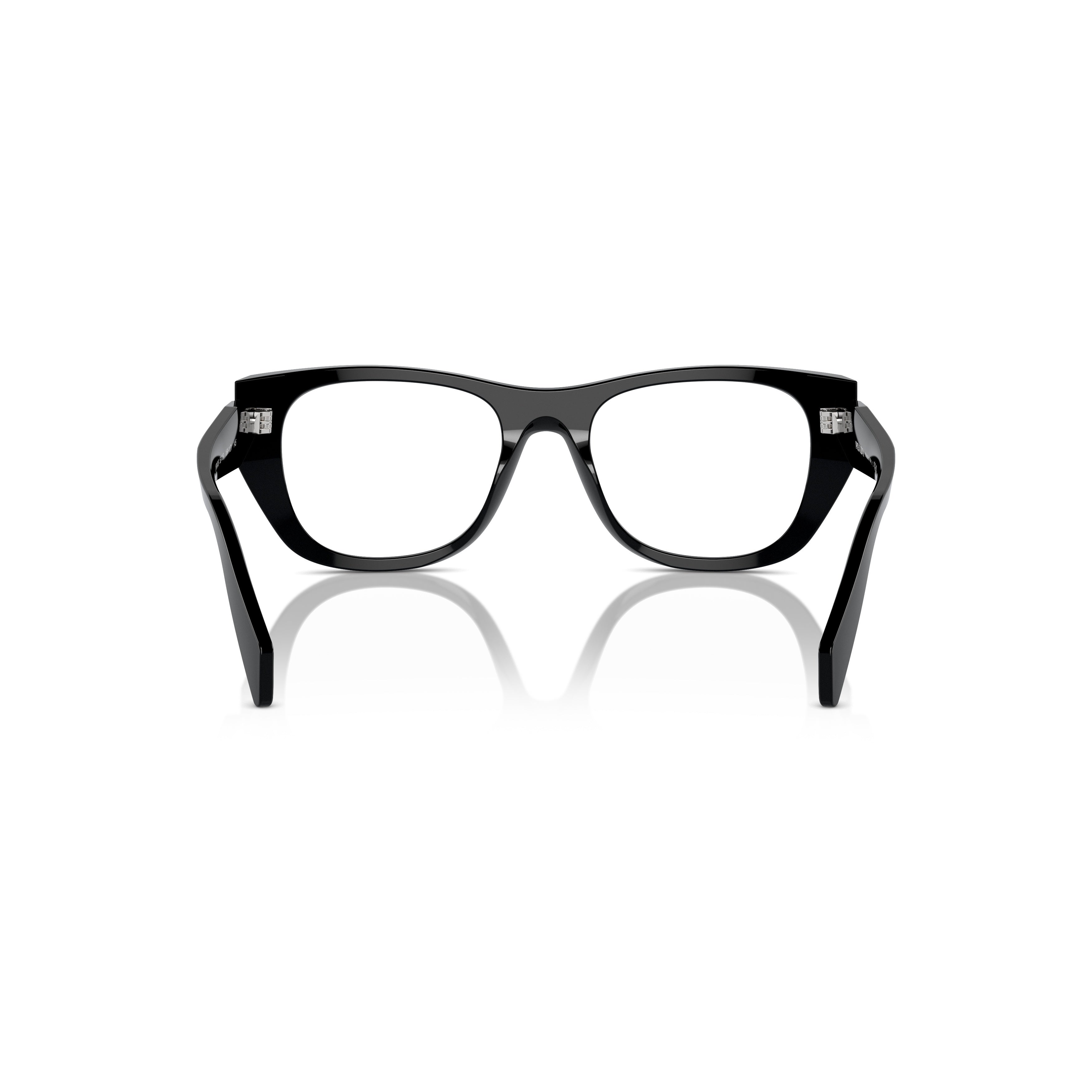 0pr A18v Oversized Square Frame Black Acetate Eyeglasses