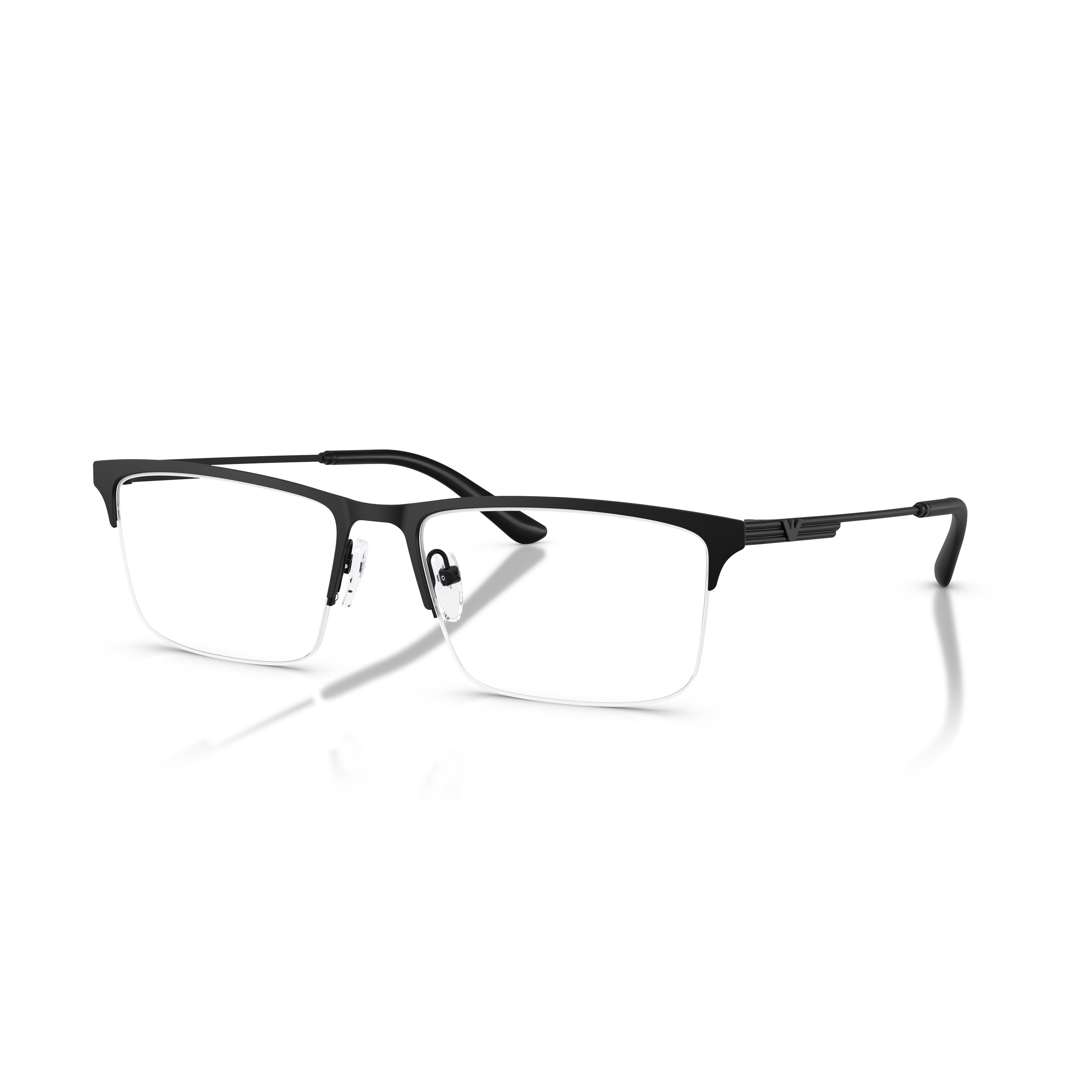 0ea1177 Half-Rim Metal Eyeglasses with Rectangular Lenses