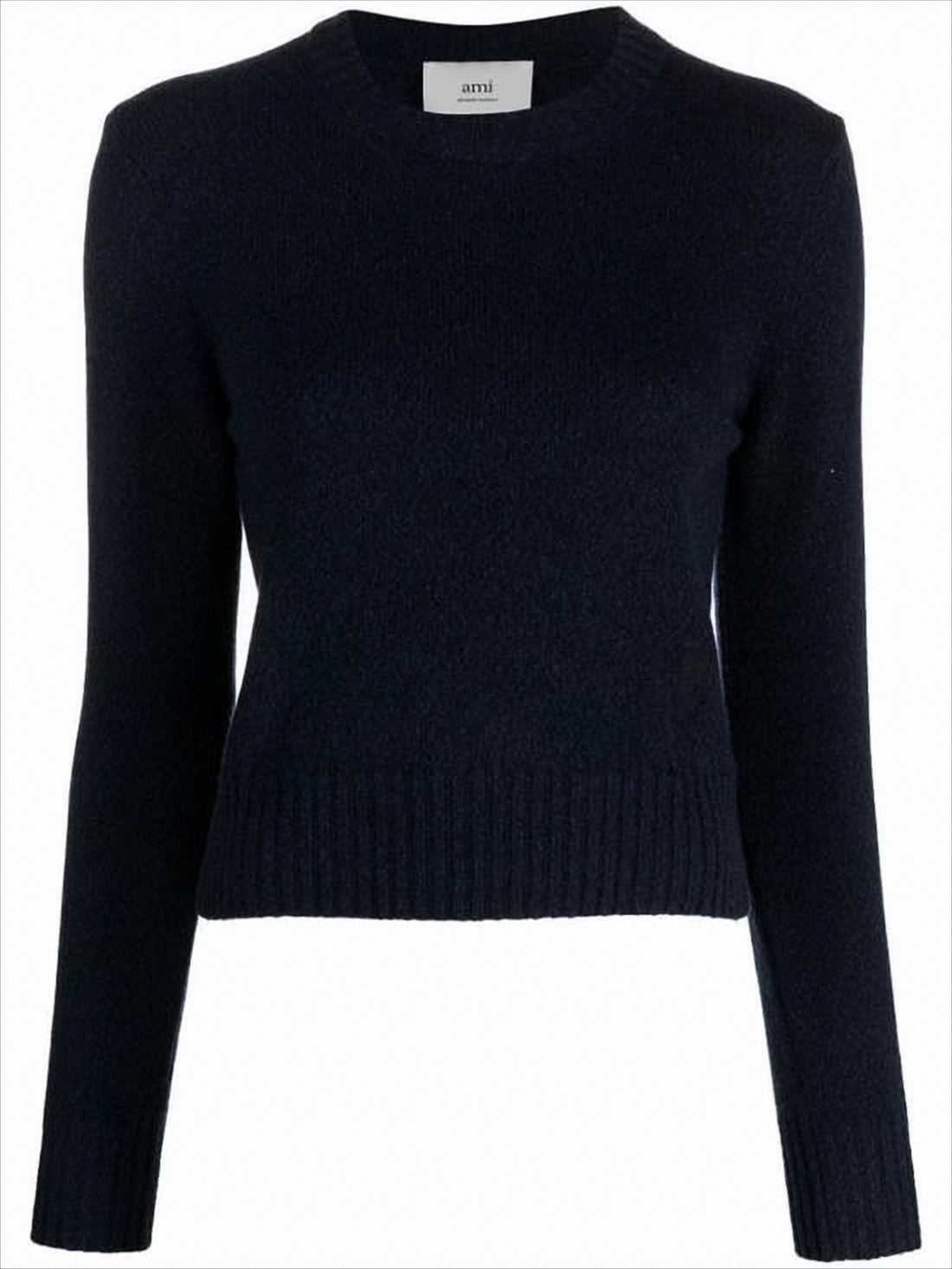 Cashmere Blend Crew Neck Sweater