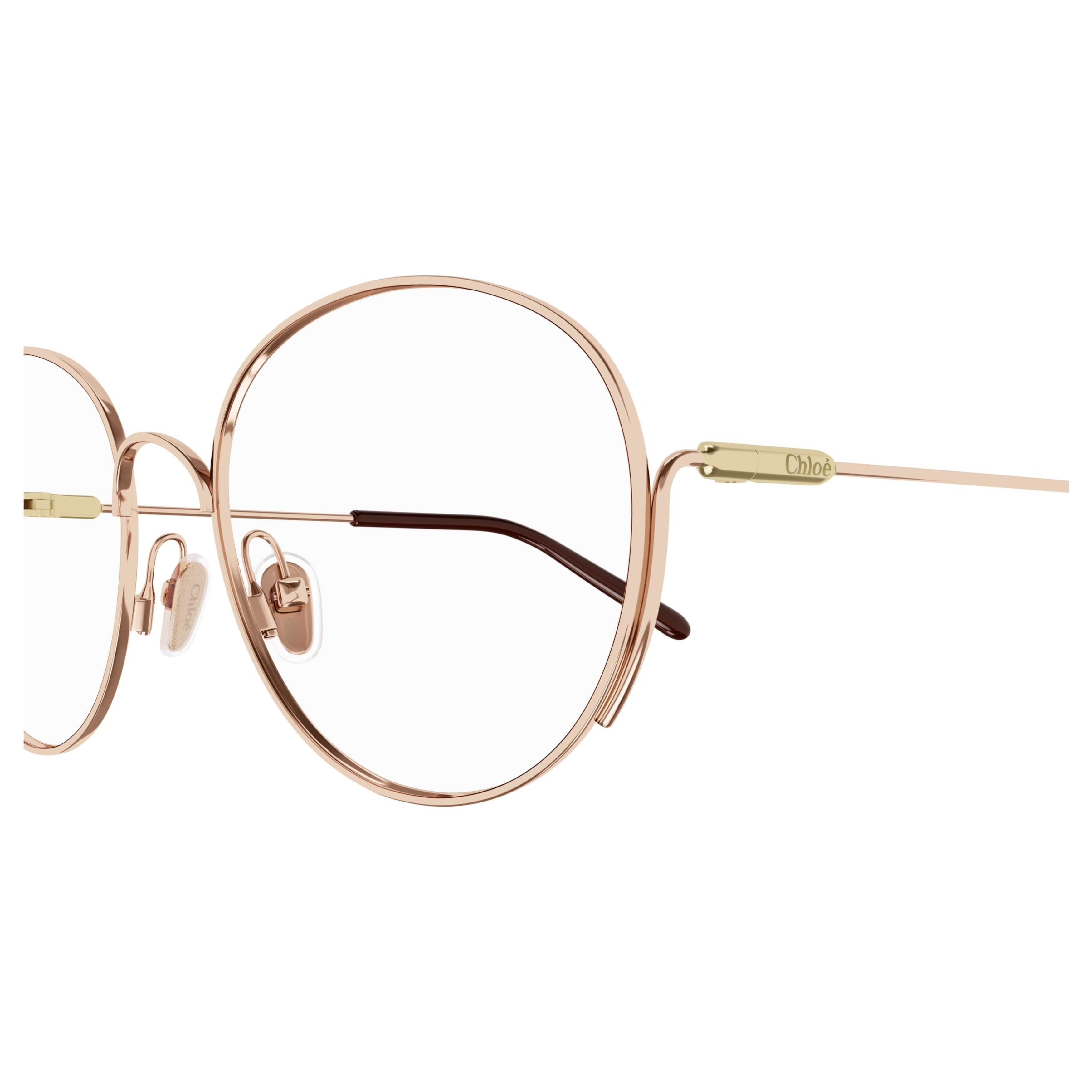 Ch0209o Delicate Rose Gold Round Frame Eyeglasses