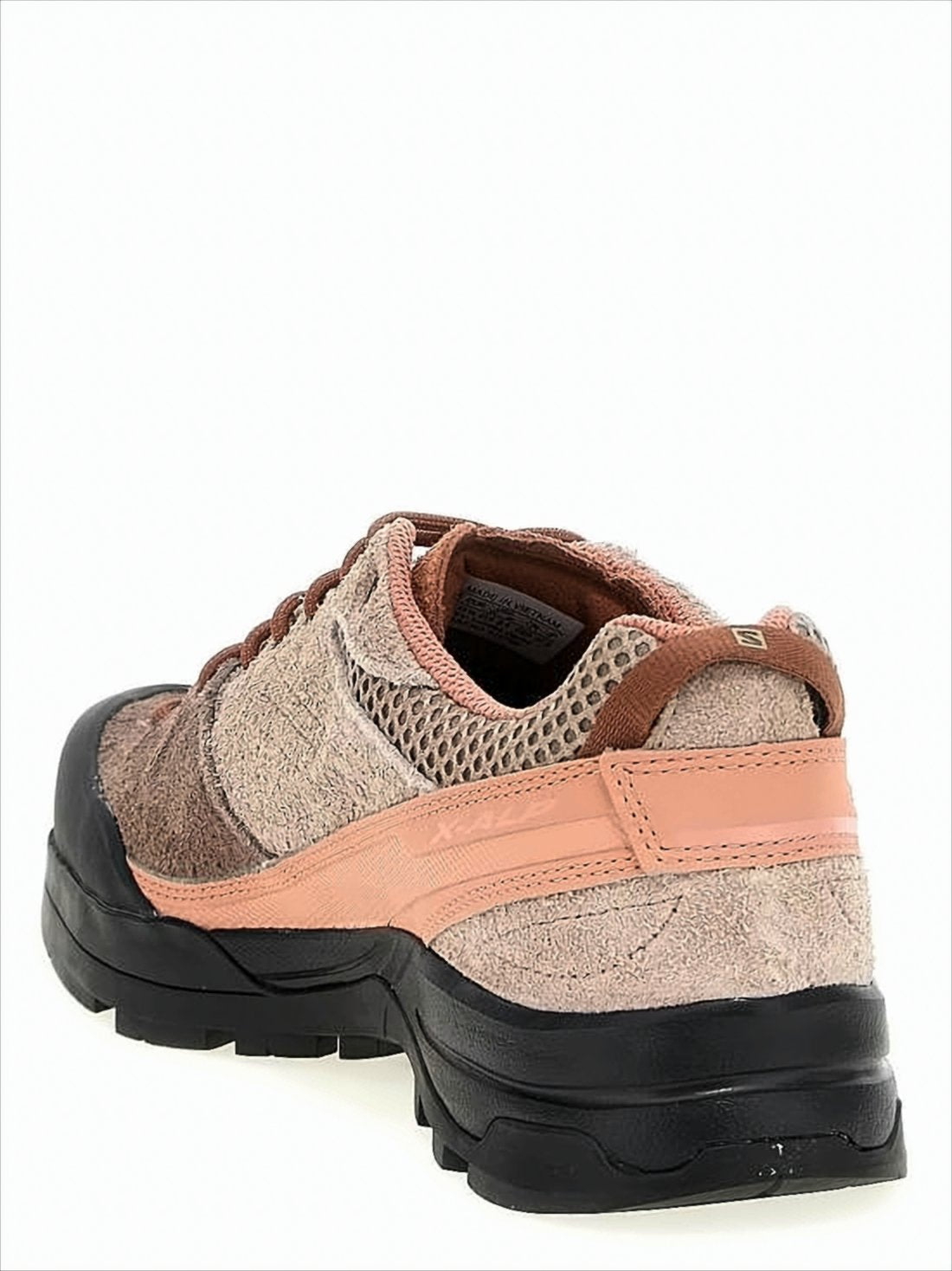 Layered Suede and Canvas Sneakers