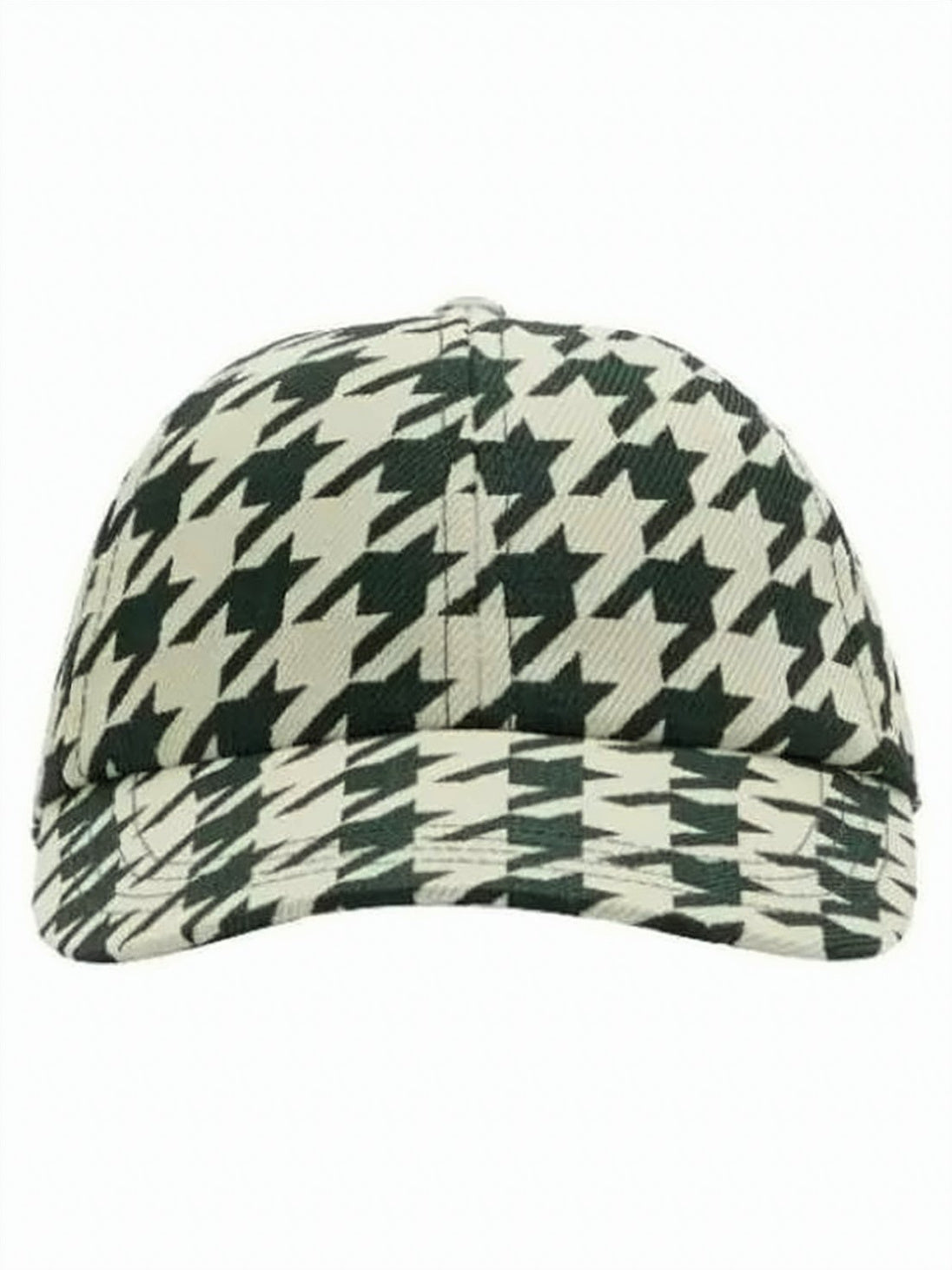 Bold Houndstooth Pattern Burberry Cap
