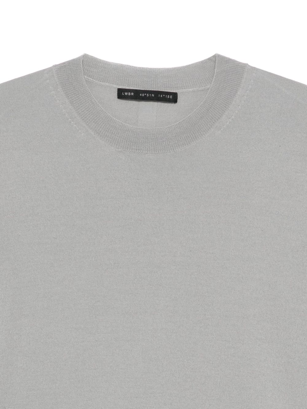 Short-Sleeved Crewneck Sweater Crafted