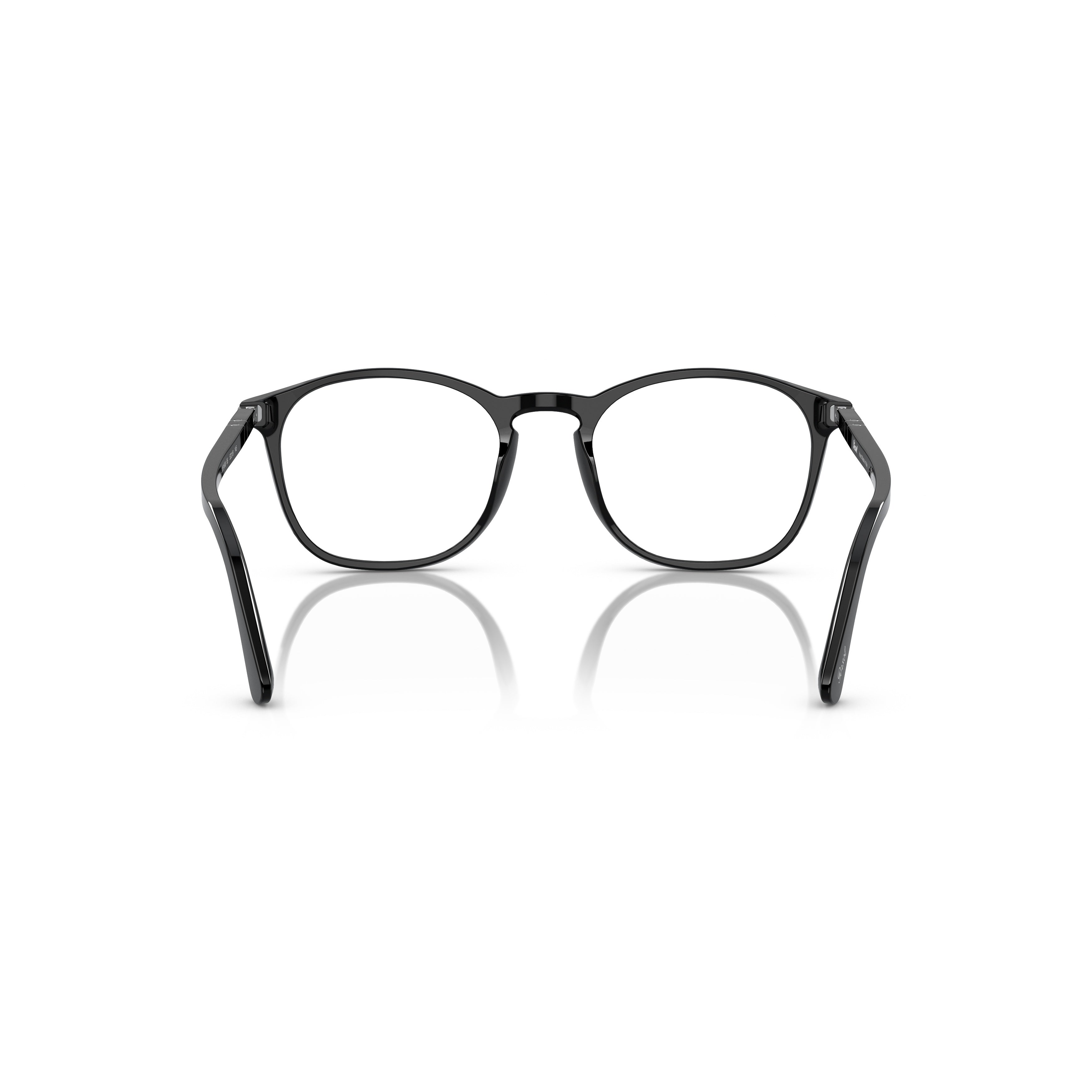 0po3007vm Classic Round Frame Acetate Sunglasses with Silver Accents