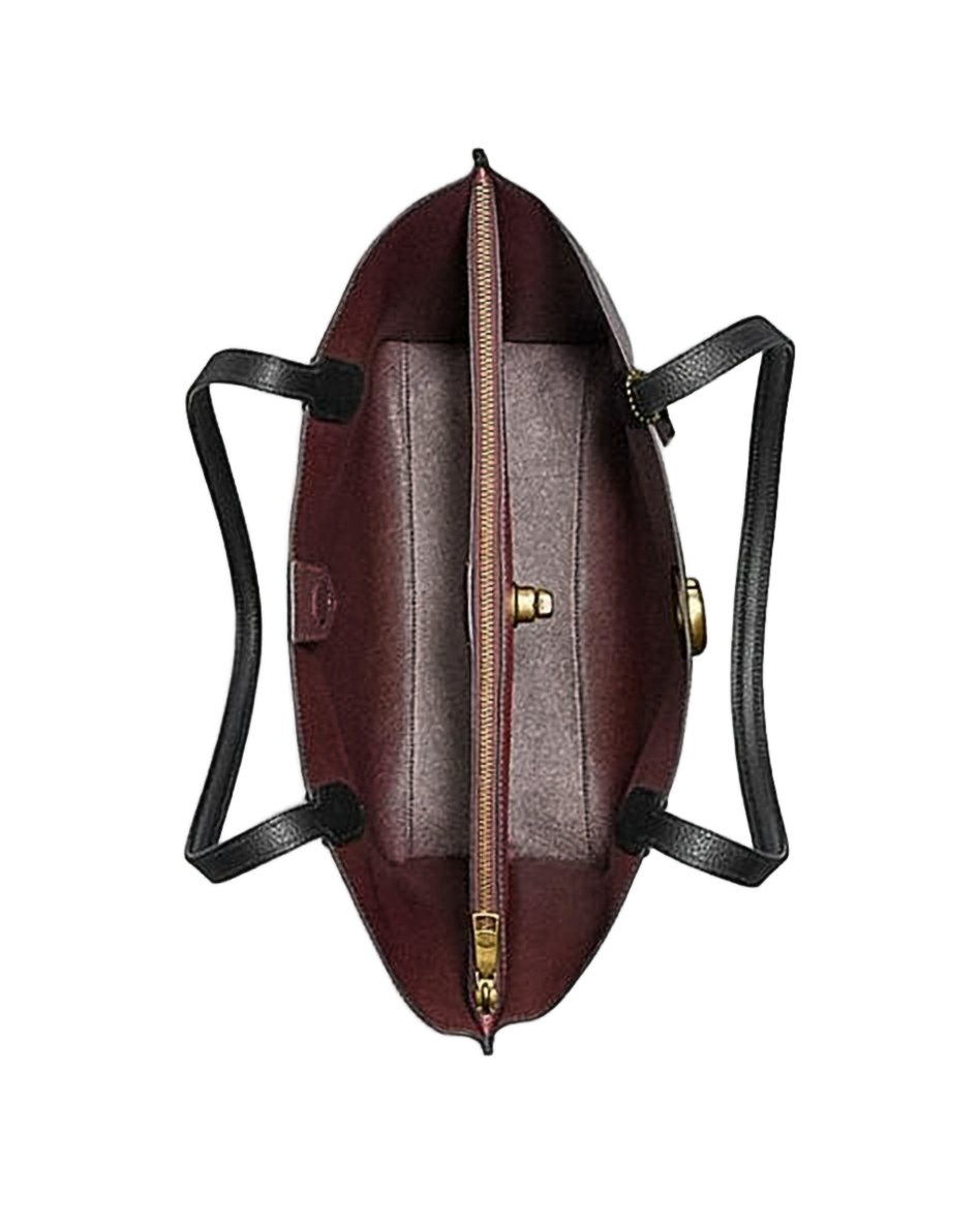 Structured Pebbled Leather Shoulder Bag