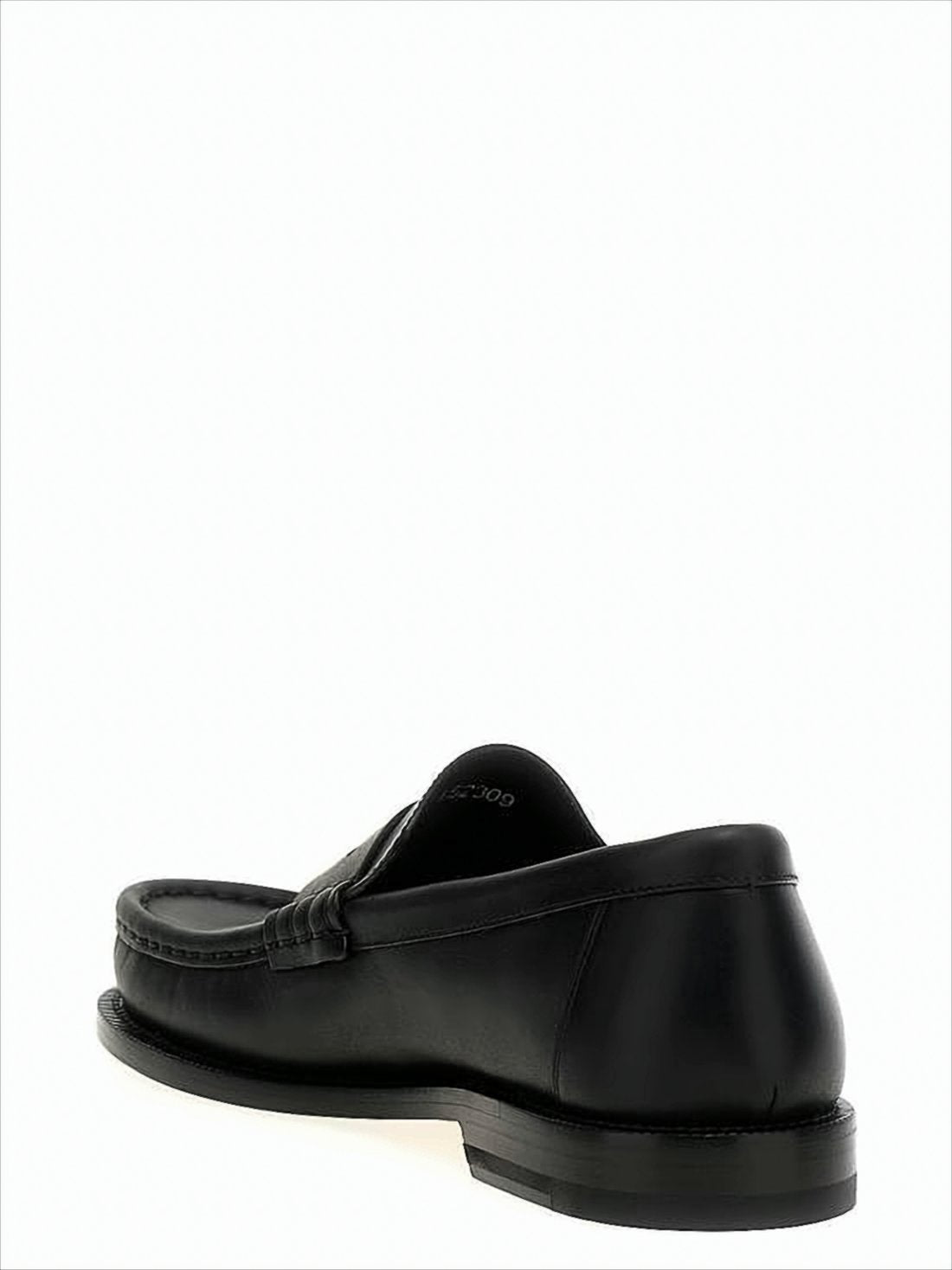 Calf Leather Loafers with Classic Penny Strap