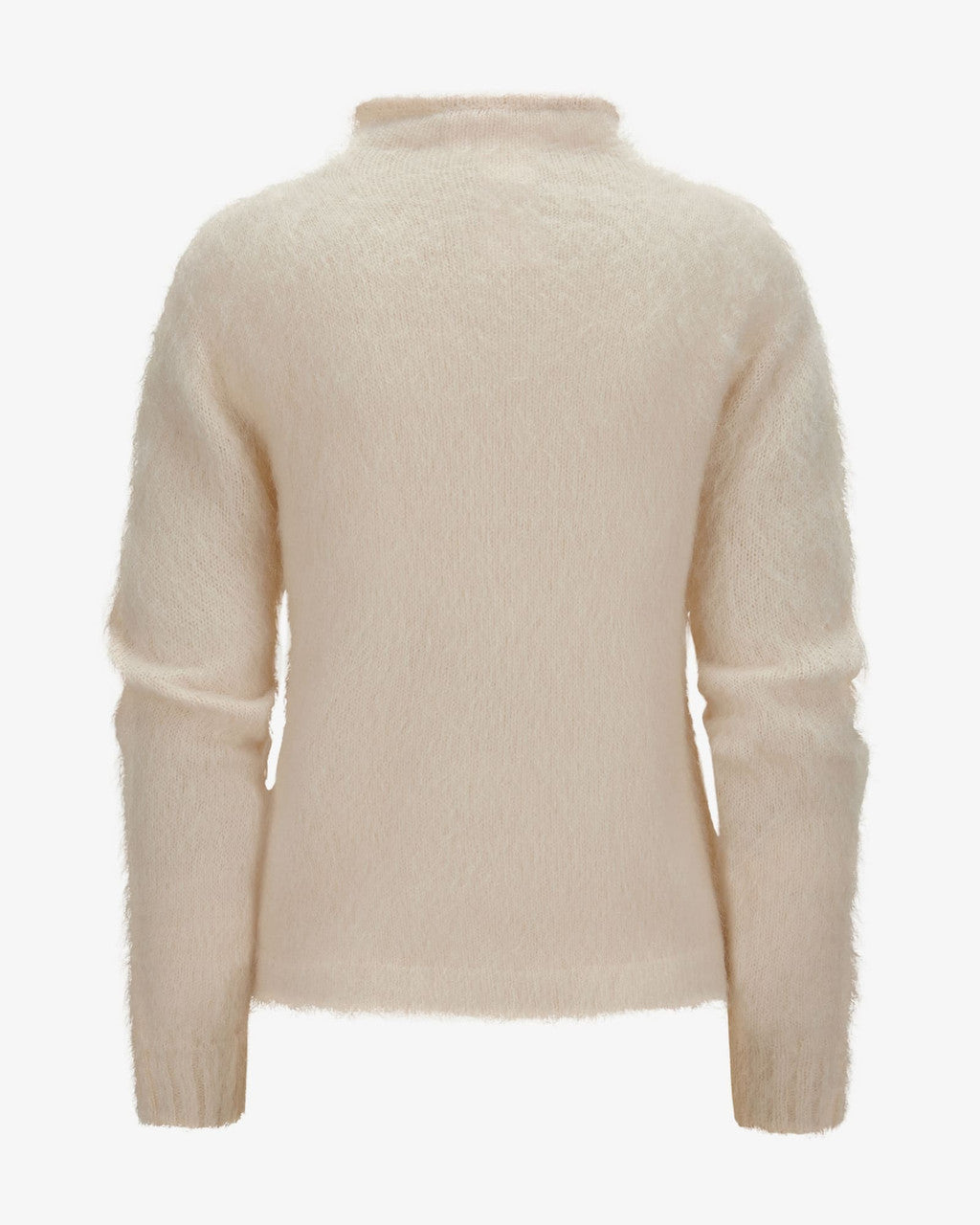 High-Neck Sweater With Ribbed Cuffs