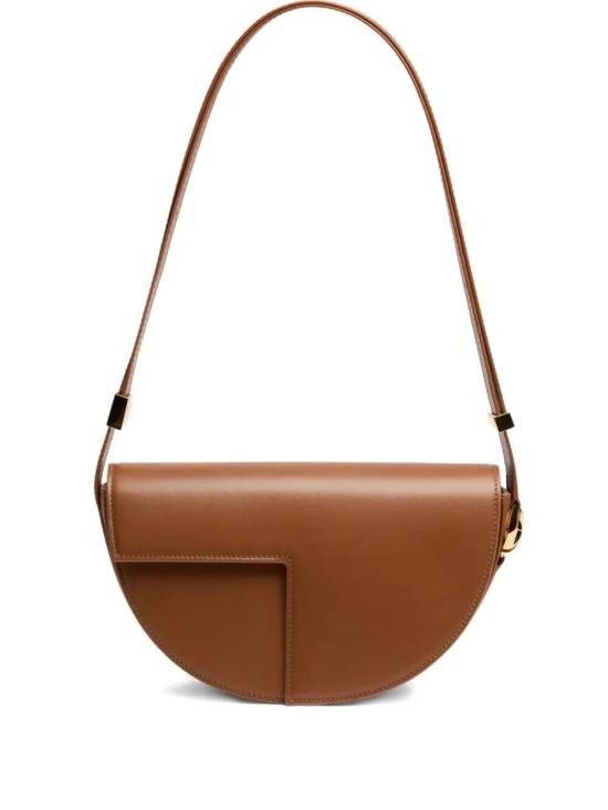 Smooth Calf Leather Half-Moon Shoulder Bag