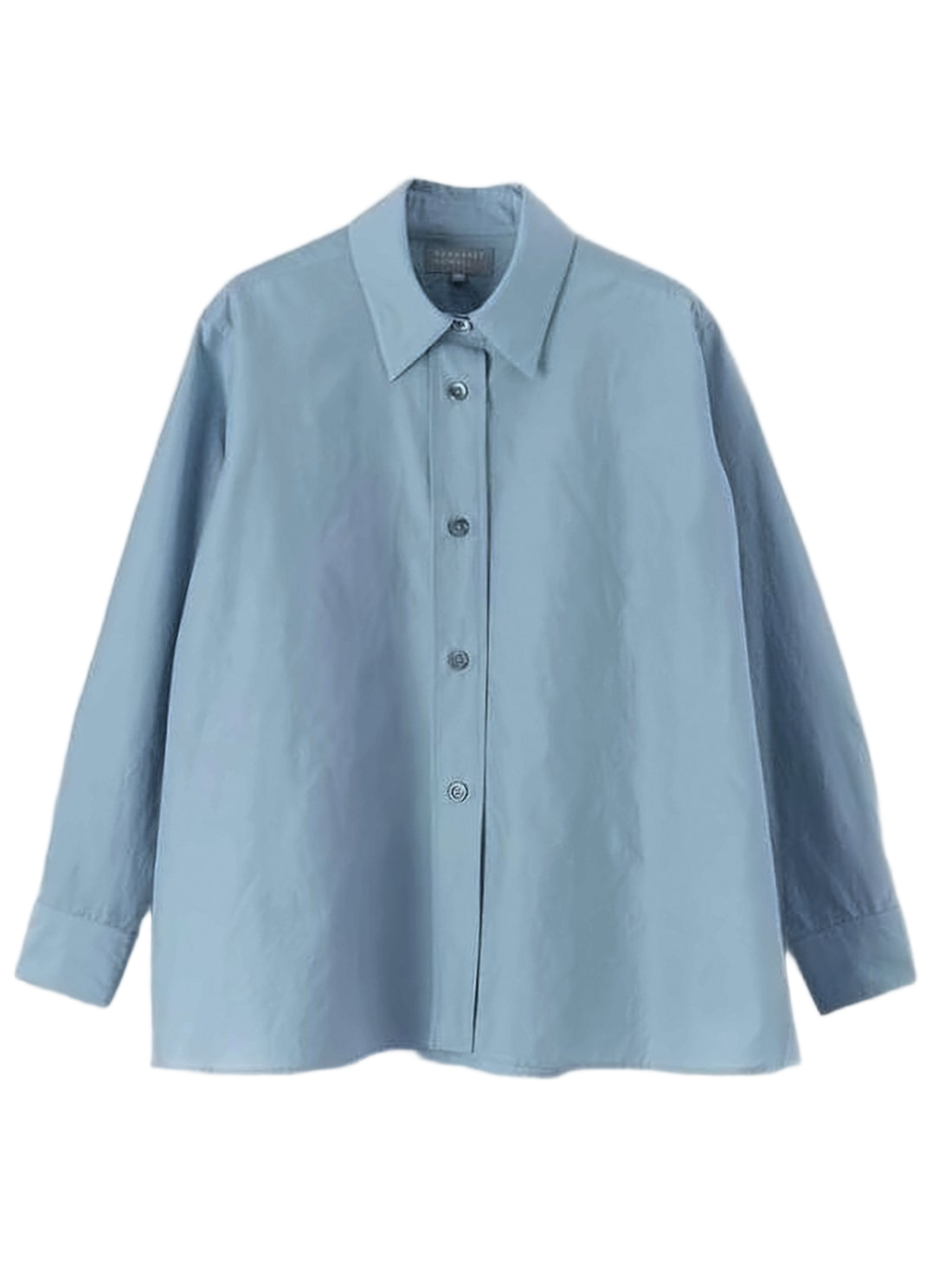 Loose-Fit Shirt With Classic Collar And Button-Down Front