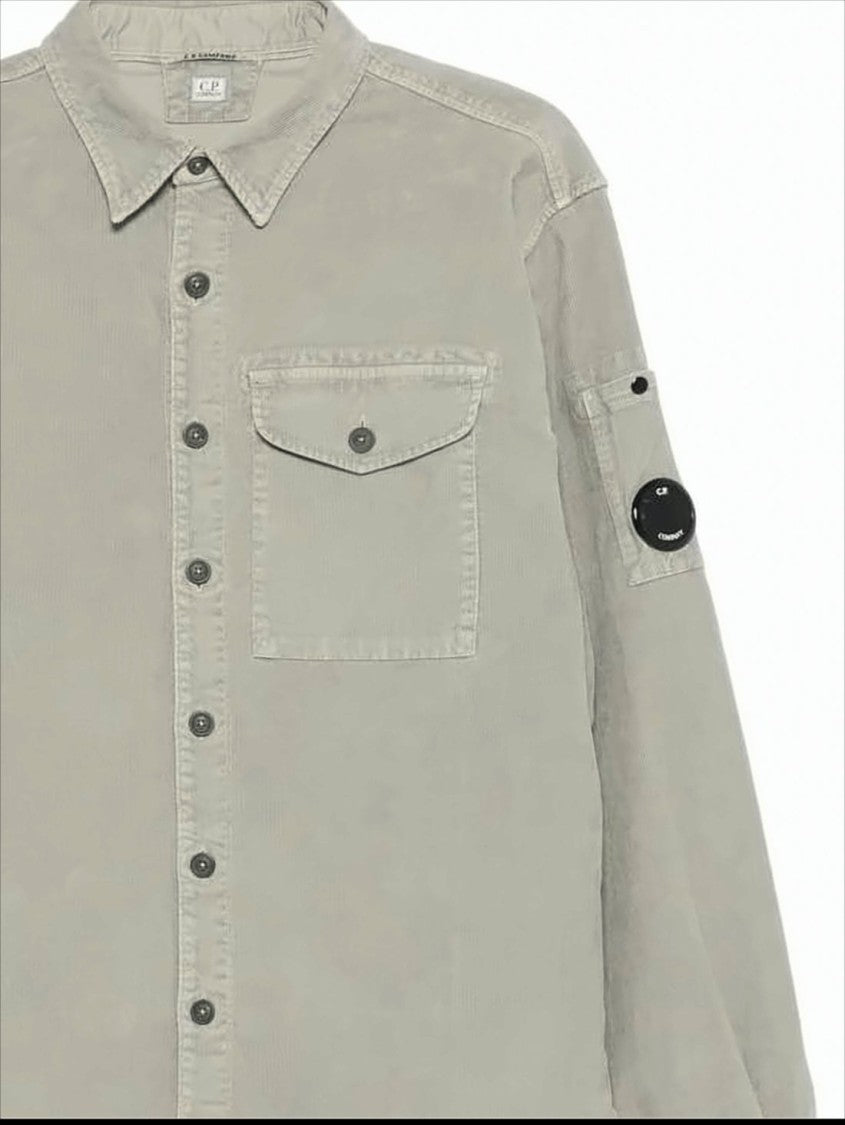 Button-Up Casual Jacket With Textured Fabric And Iconic Patch