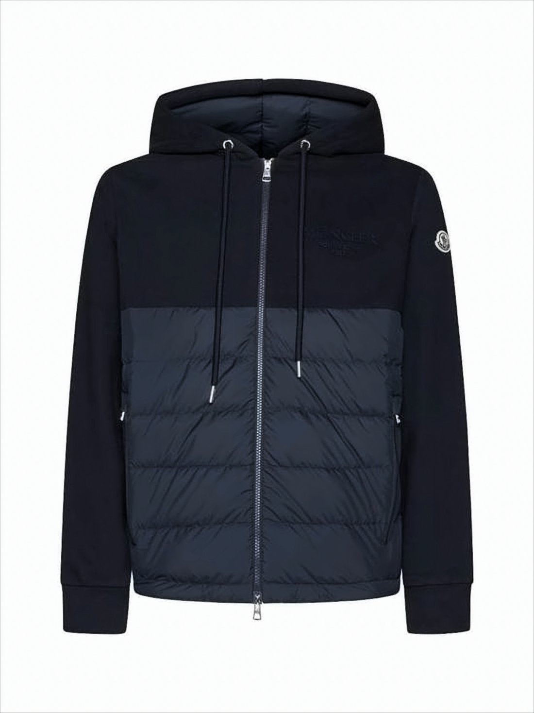 Quilted Padded Blue Jacket with Hood