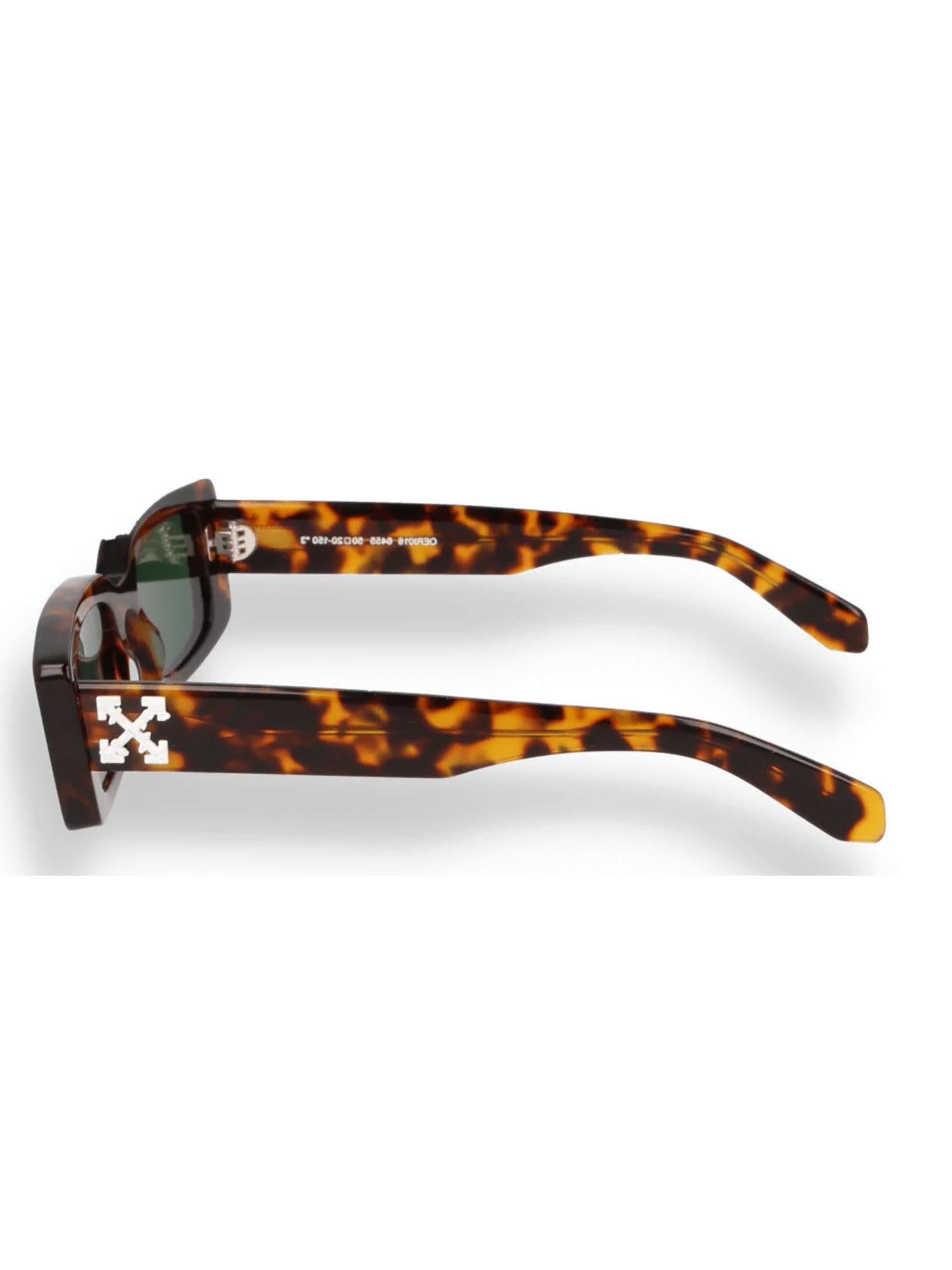Bold Rectangular Havana Green Sunglasses with Tortoiseshell Pattern