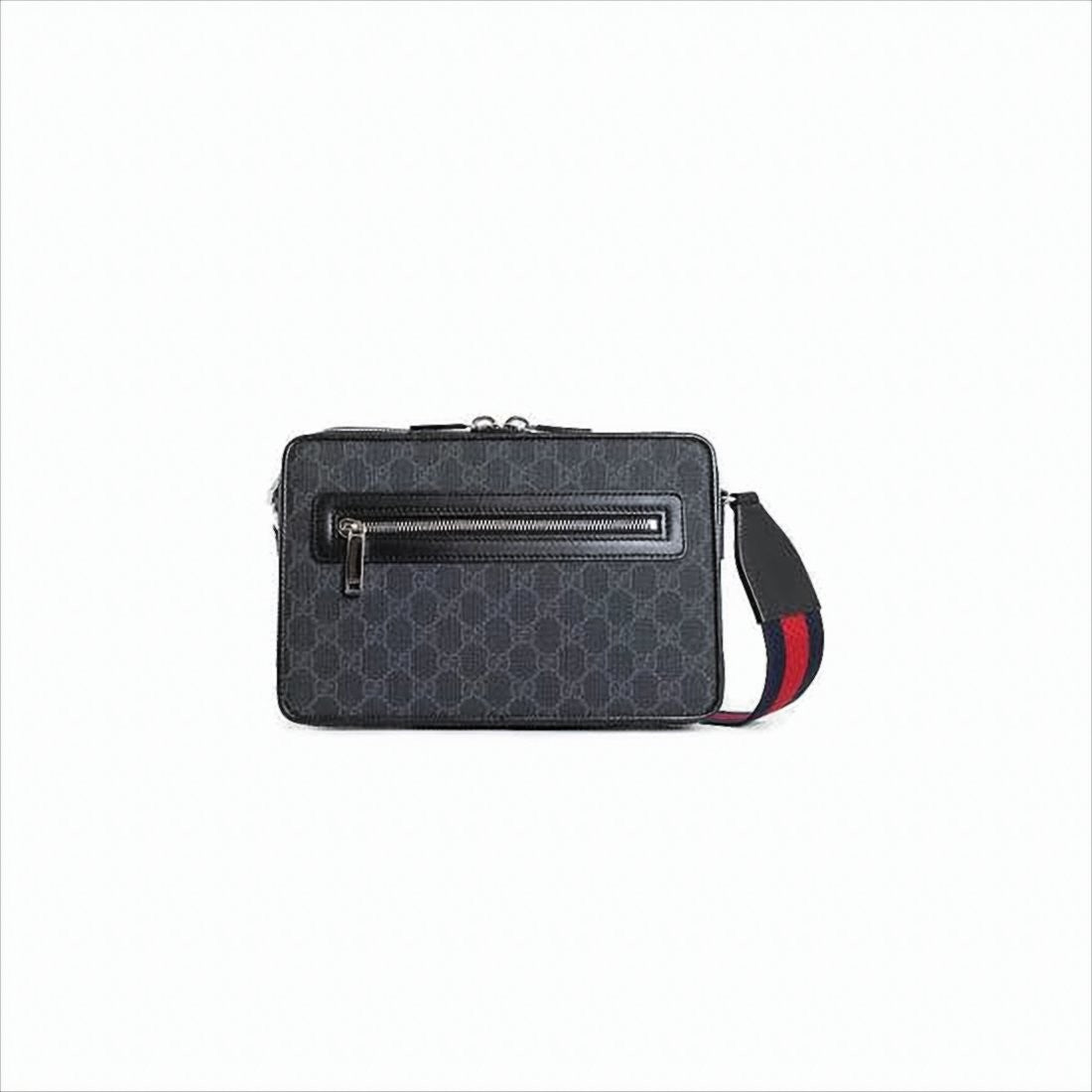 Rectangular Crossbody Bag with Monogram Canvas