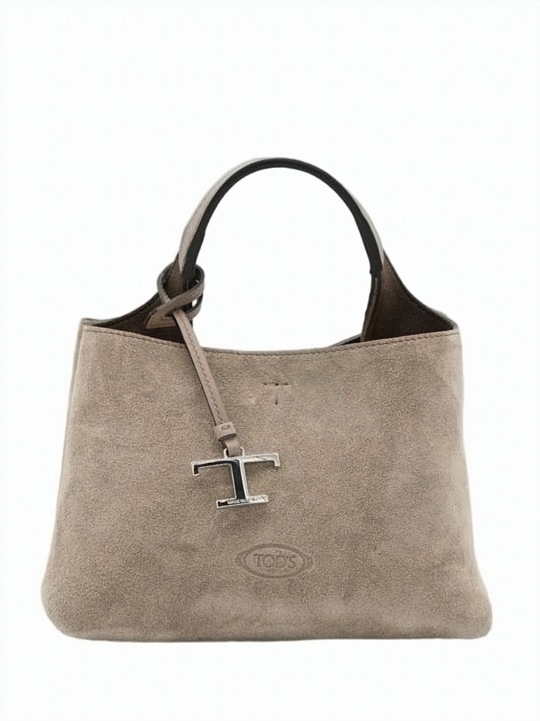 Micro Tote Bag with Smooth Leather Handle