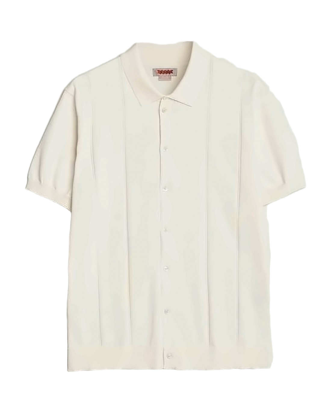 Classic Button-Down Polo Shirt with Subtle Ribbed Texture