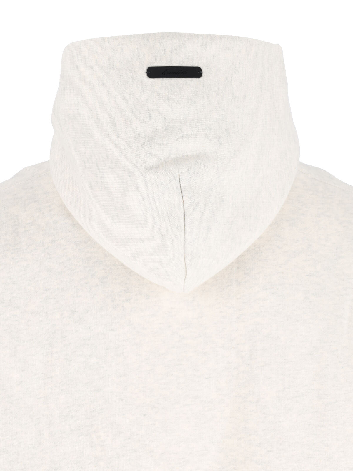 White Minimalist Kangaroo Pocket Hoodie Sweater