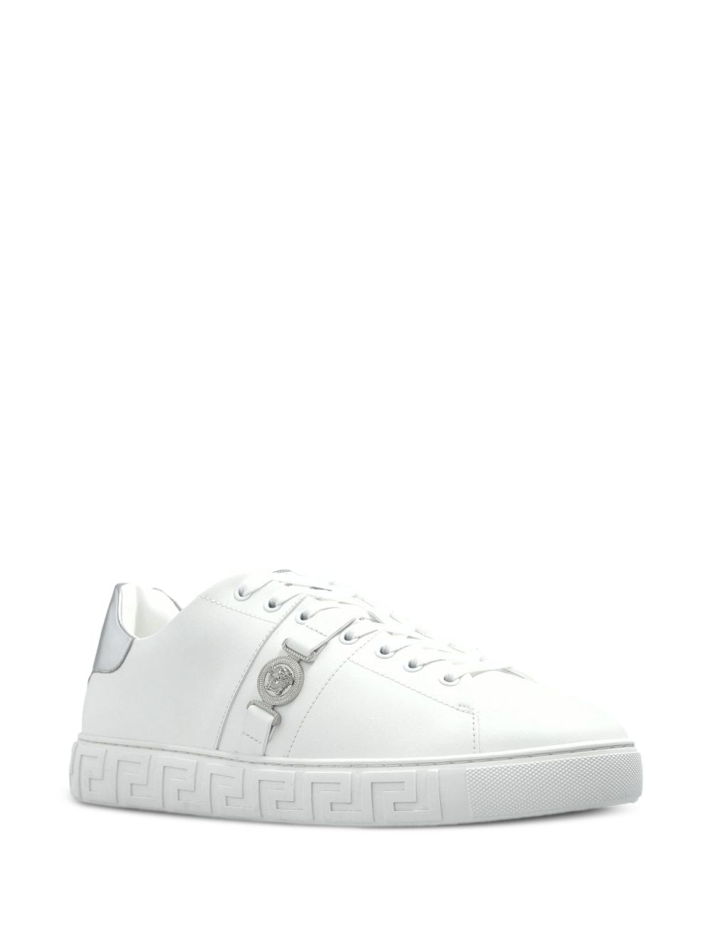 Low-Top Sneakers In Silk And Nylon With Metallic Accents