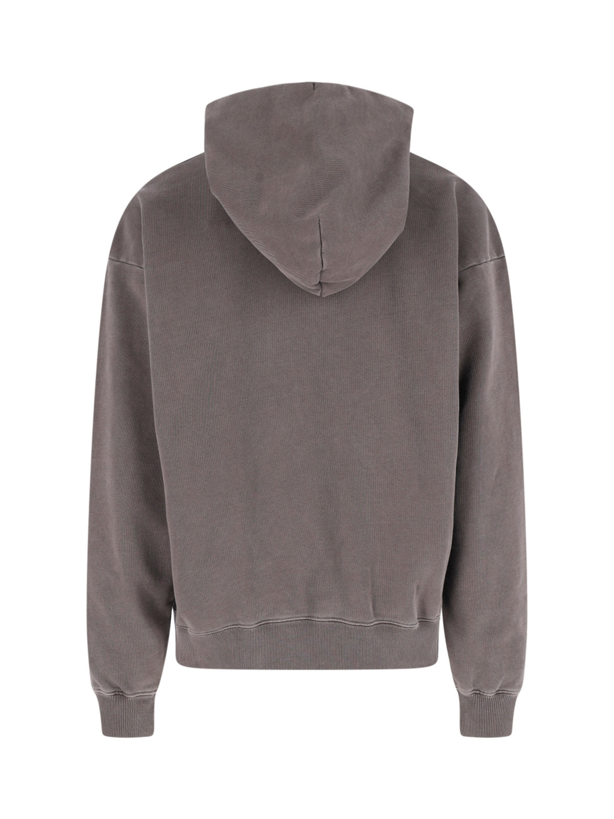Brown Multicolor Logo Cotton Hoodie