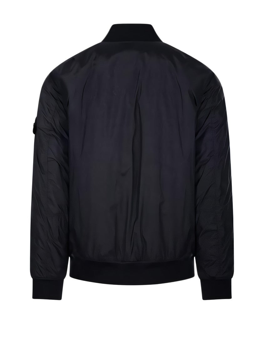 Zip Front Jacket With Oversized Fit